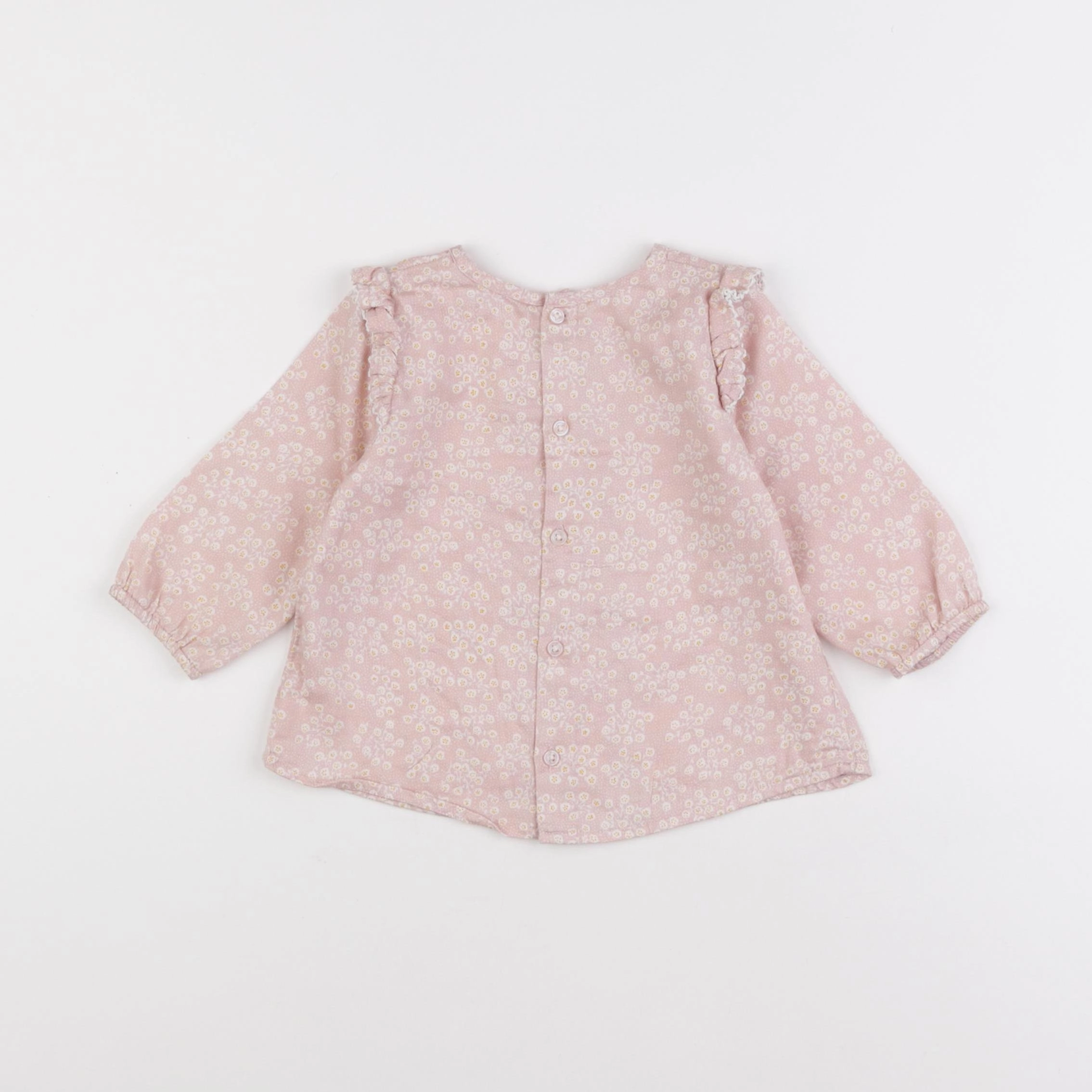 Boutchou - blouse rose - 12 mois