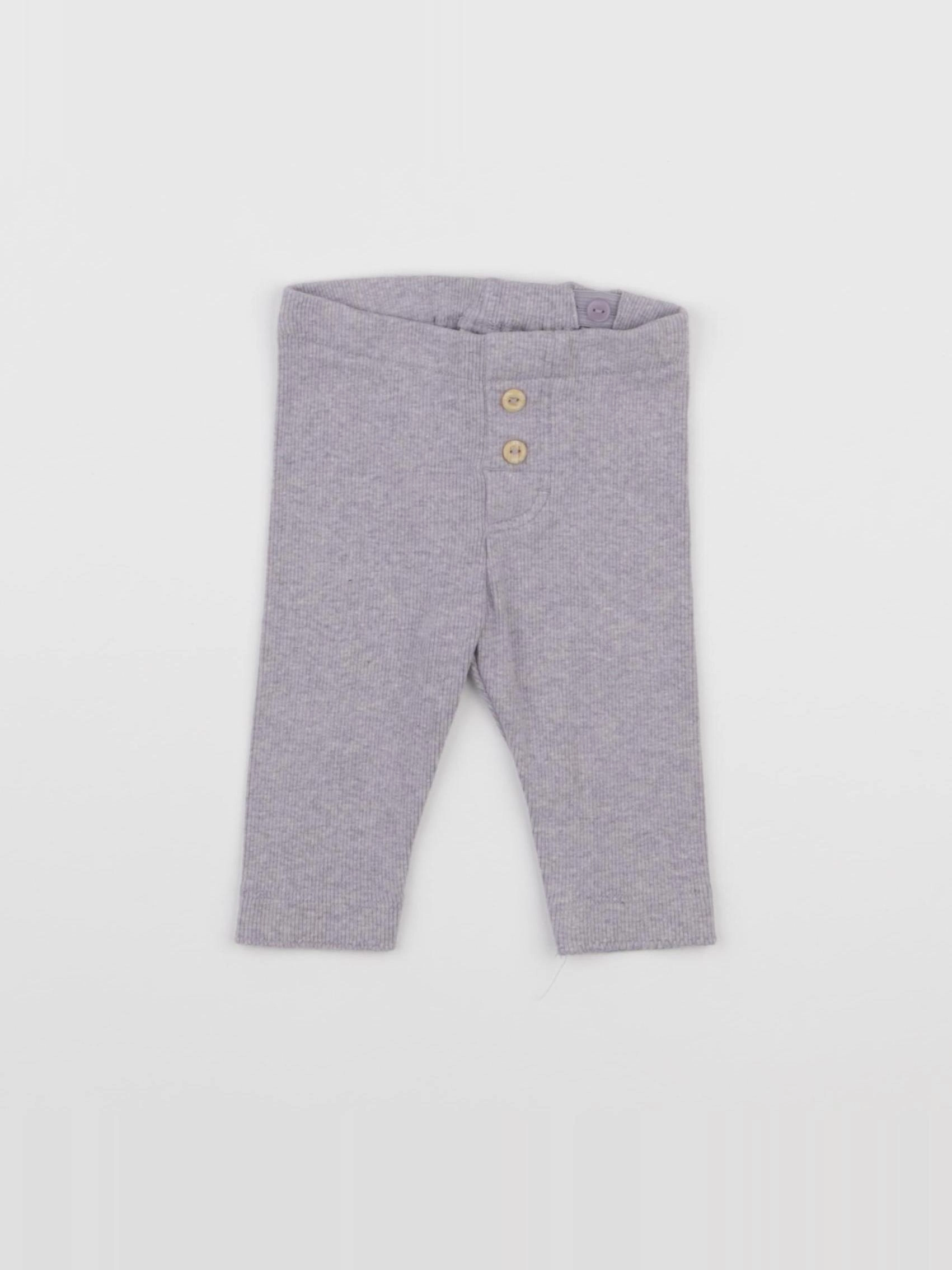H&M - legging violet - 3 mois