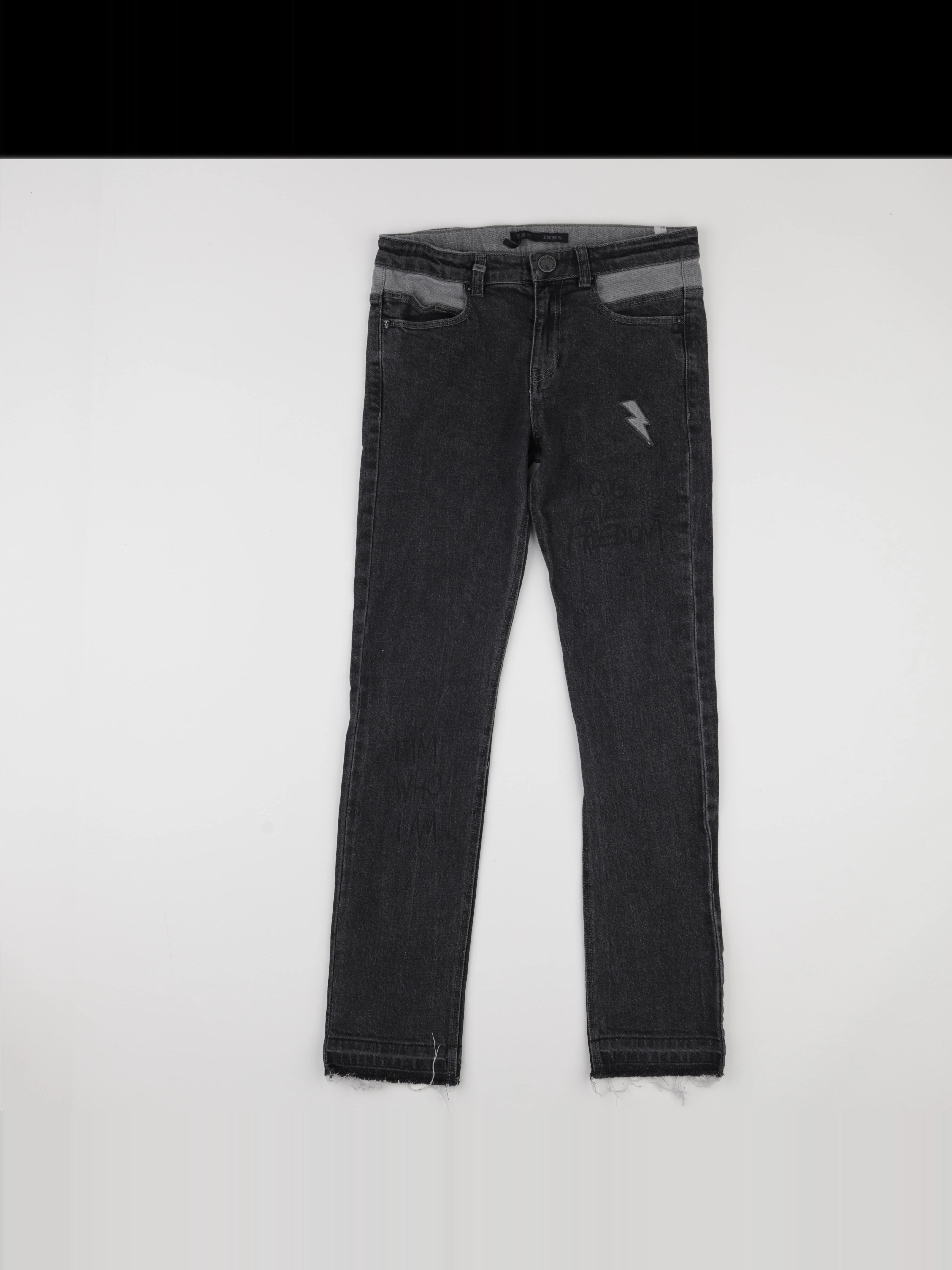 IKKS - jean noir - 12 ans