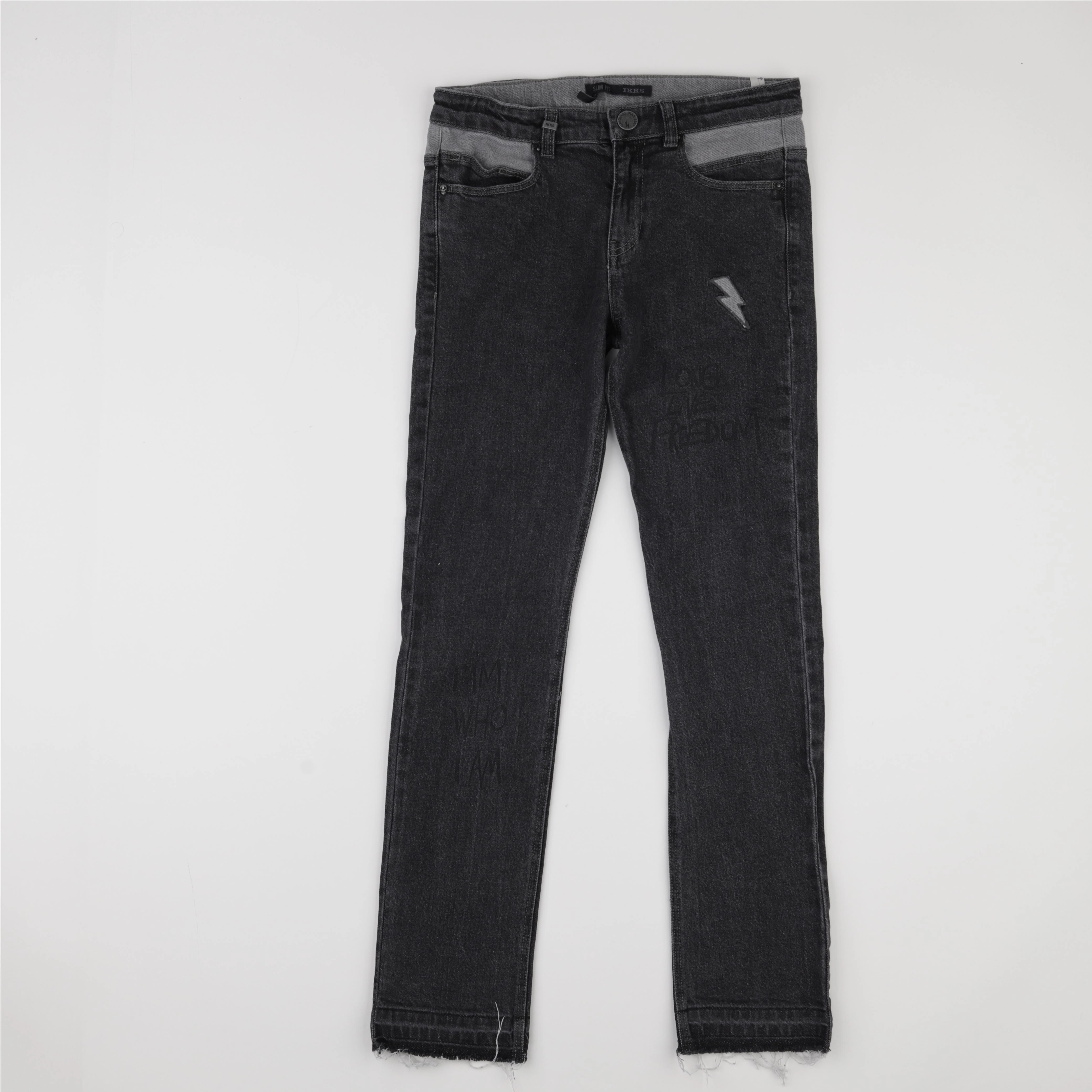 IKKS - jean noir - 12 ans
