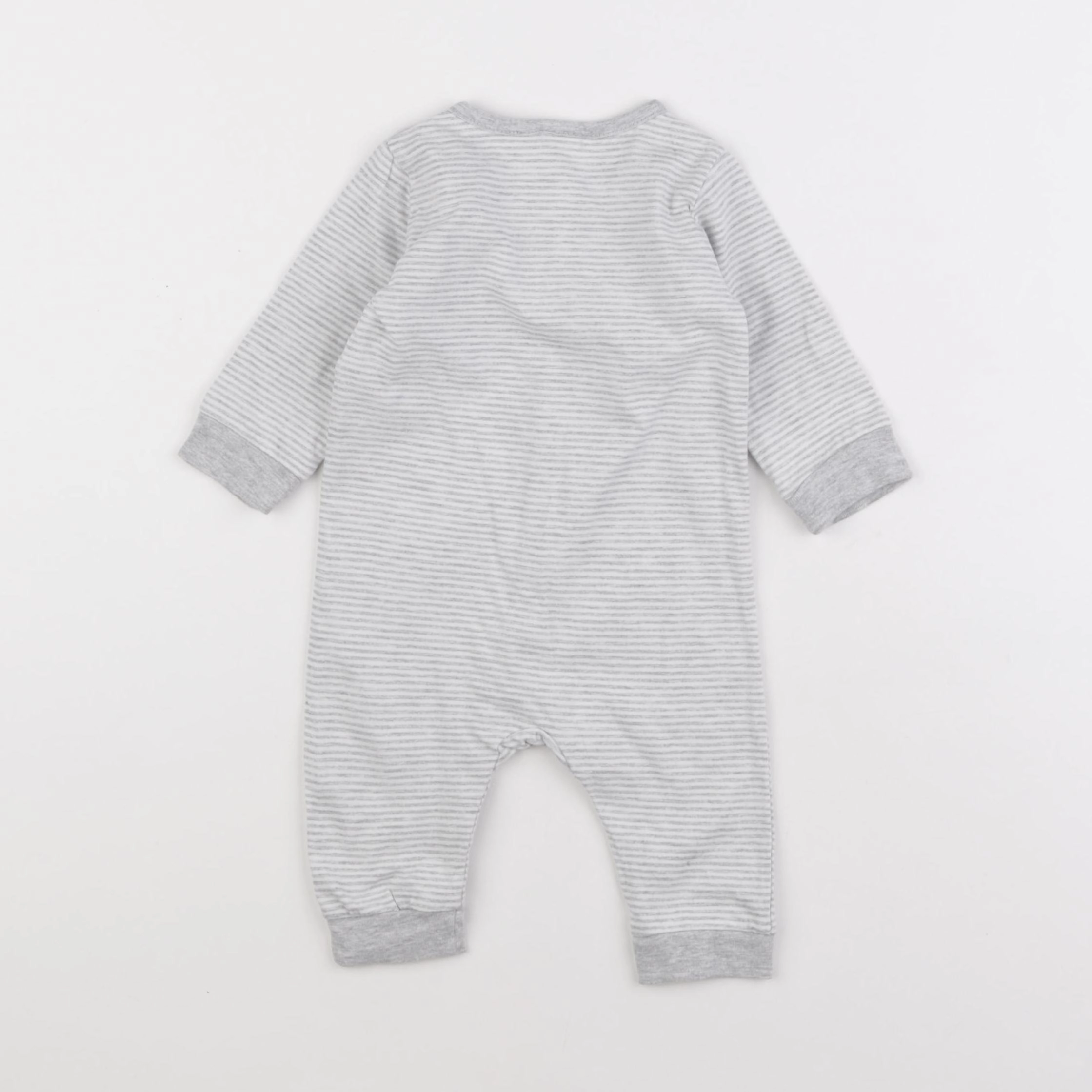 H&M - pyjama coton gris - 3 mois