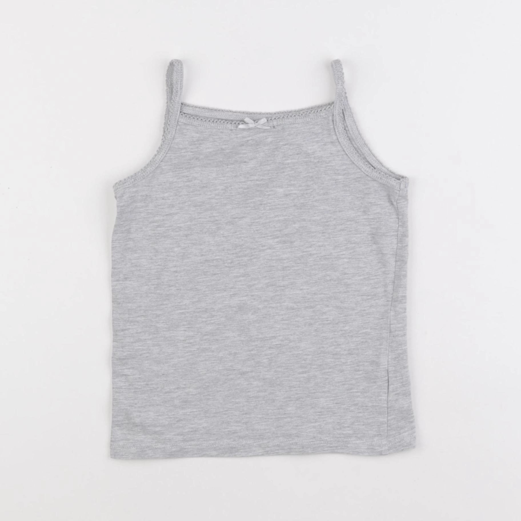 H&M - maillot de corps gris - 4/6 ans