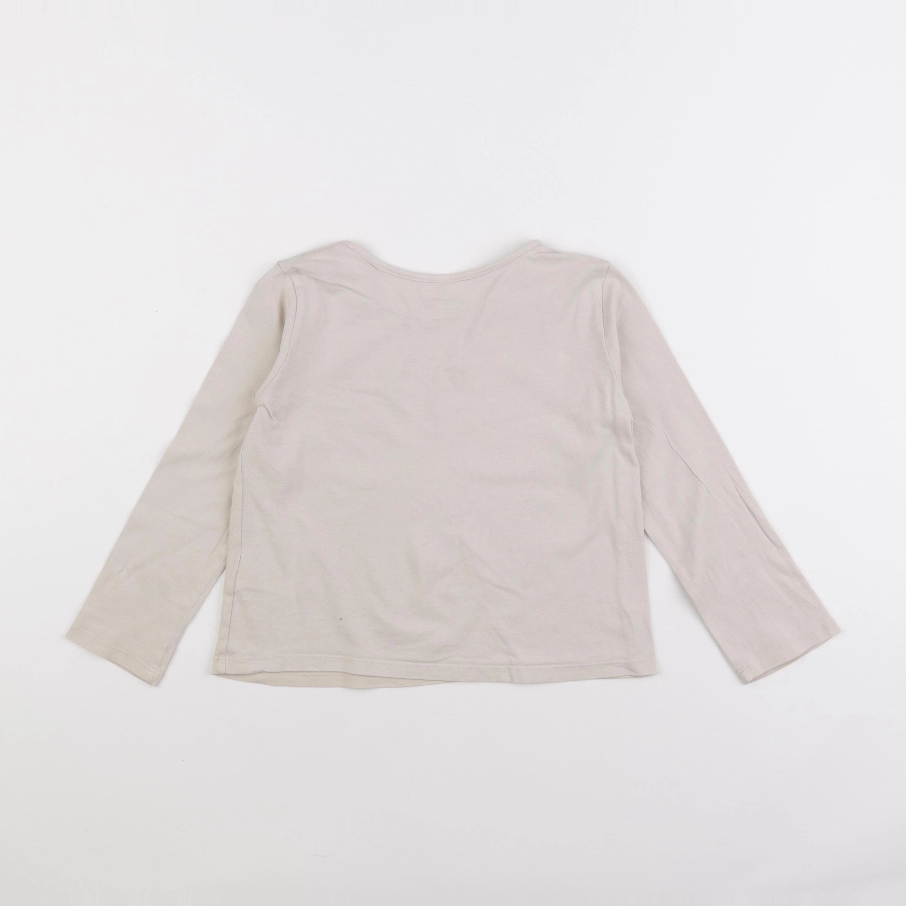 H&M - tee-shirt beige - 5/6 ans