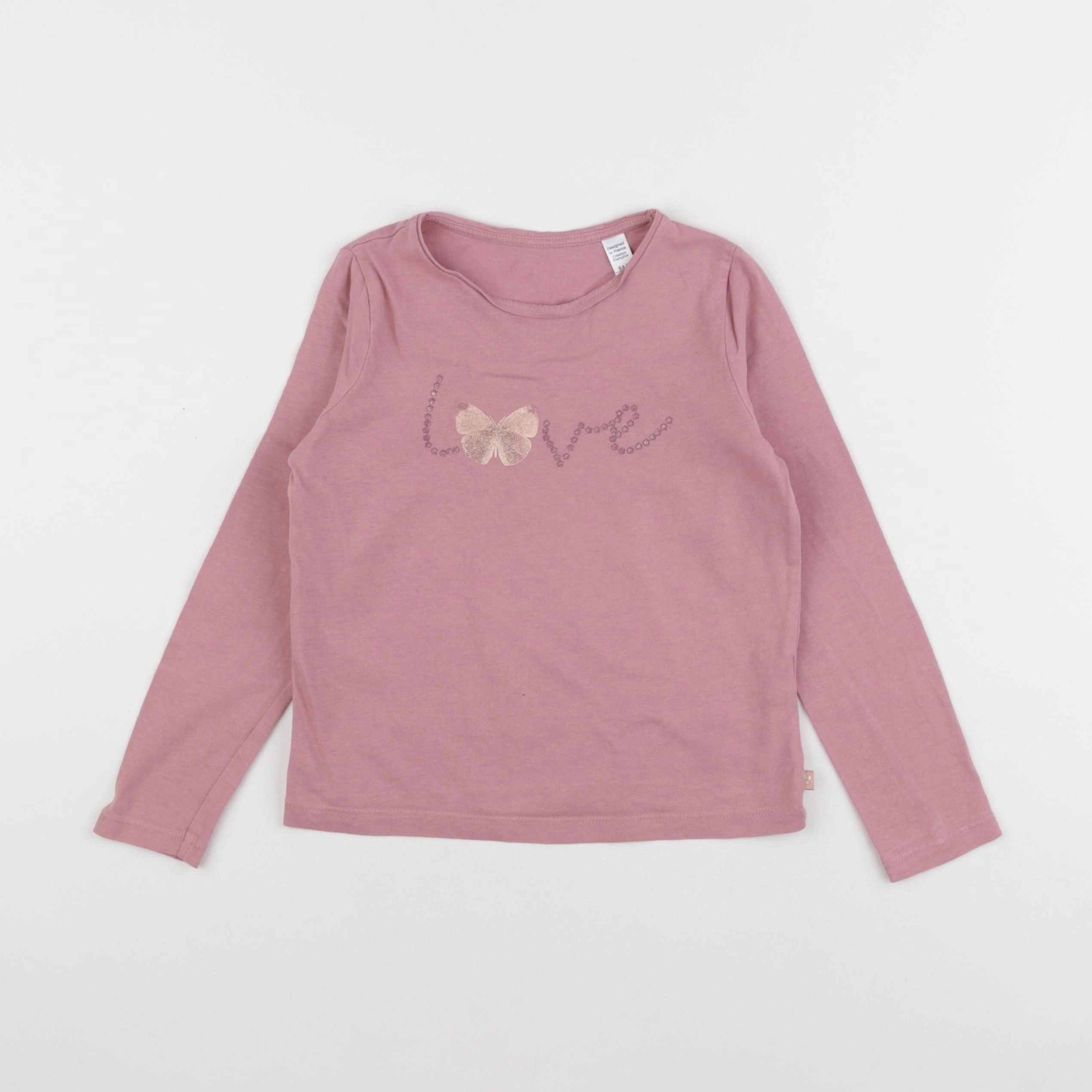 Okaidi - tee-shirt rose - 6 ans