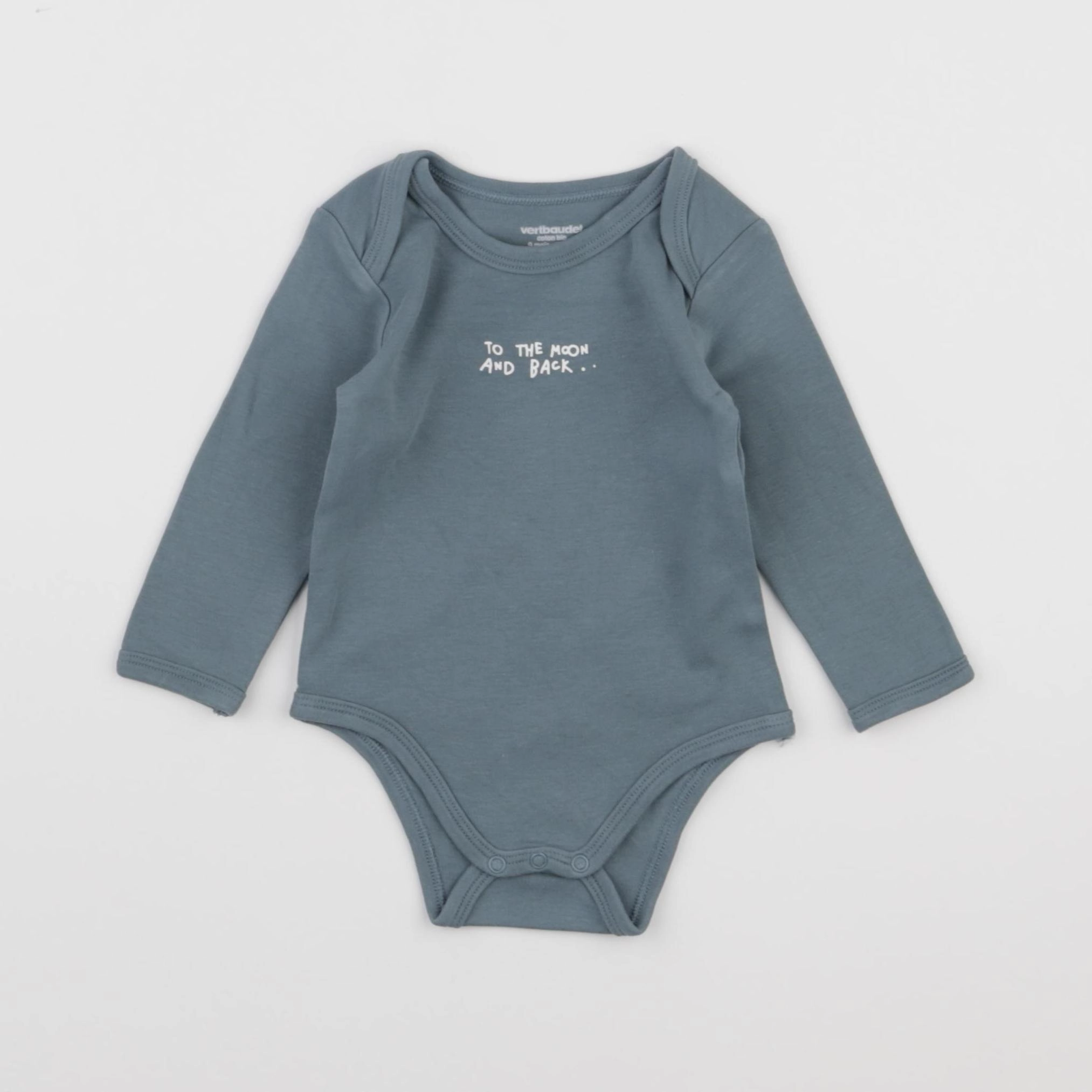 Vertbaudet - body bleu - 9 mois