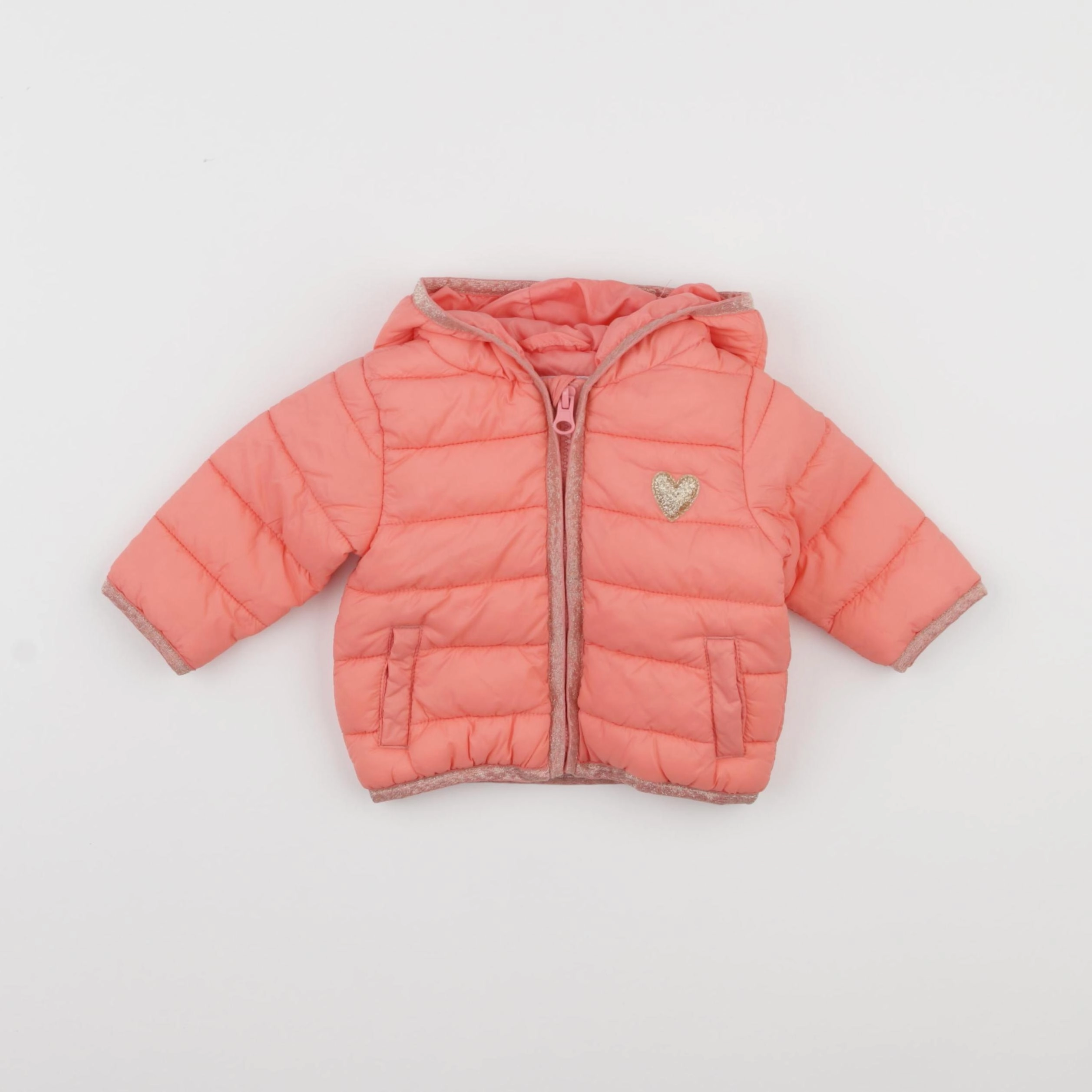 Vertbaudet - doudoune rose - 3 mois