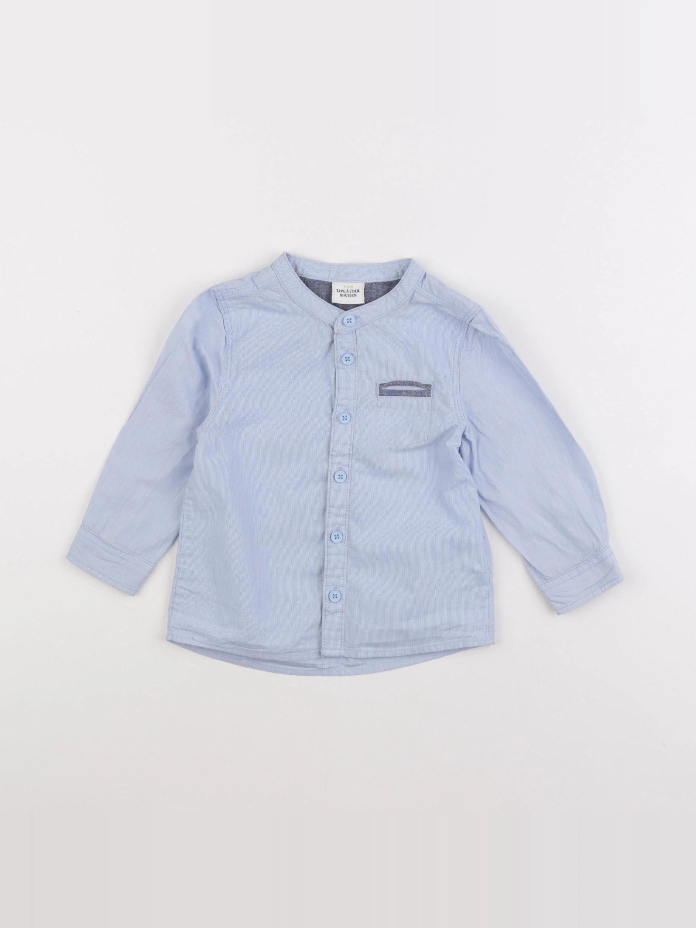 Tape à l'oeil - chemise bleu - 18 mois