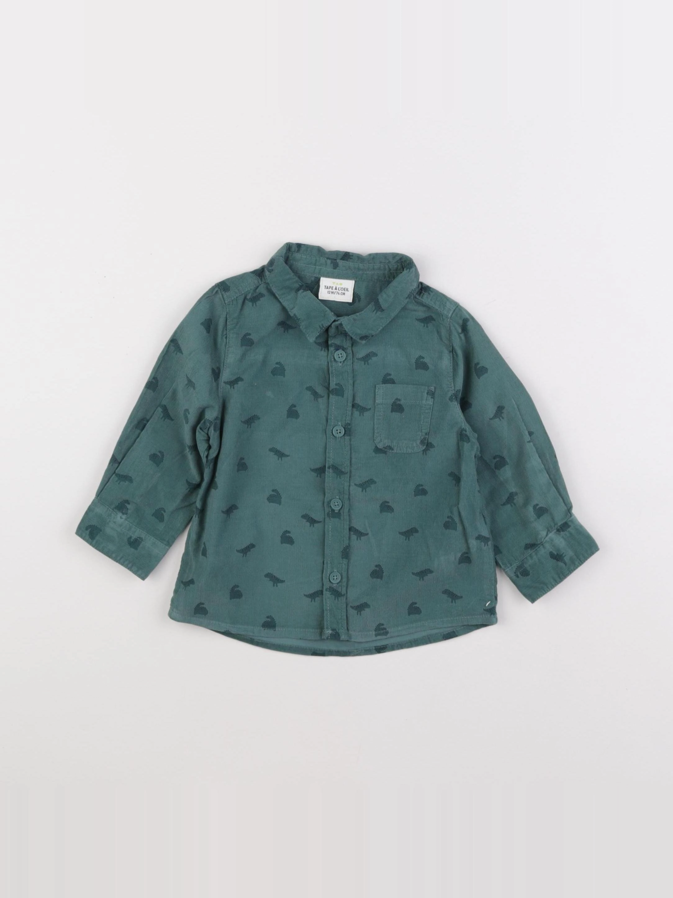 Tape à l'oeil - chemise vert - 12 mois