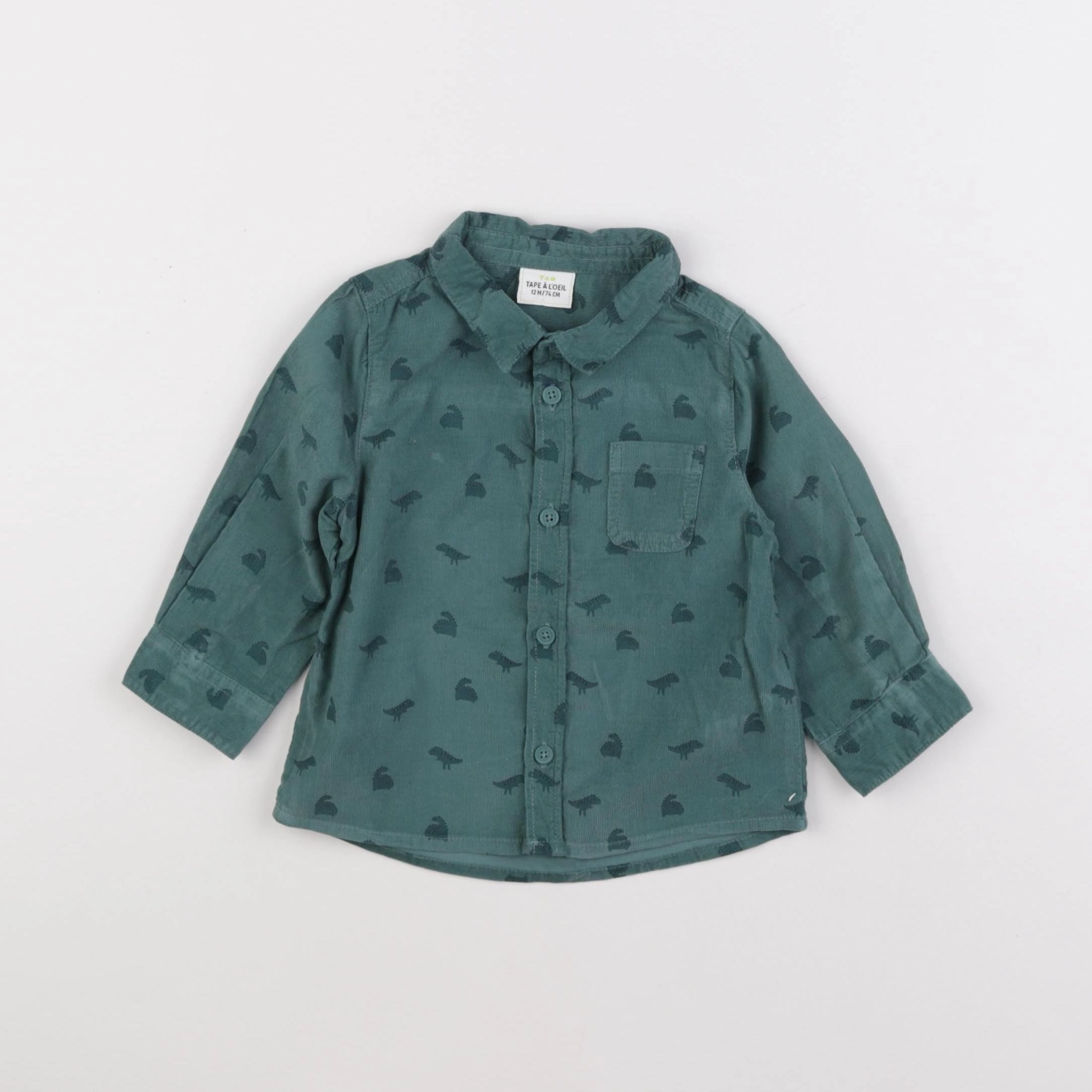 Tape à l'oeil - chemise vert - 12 mois