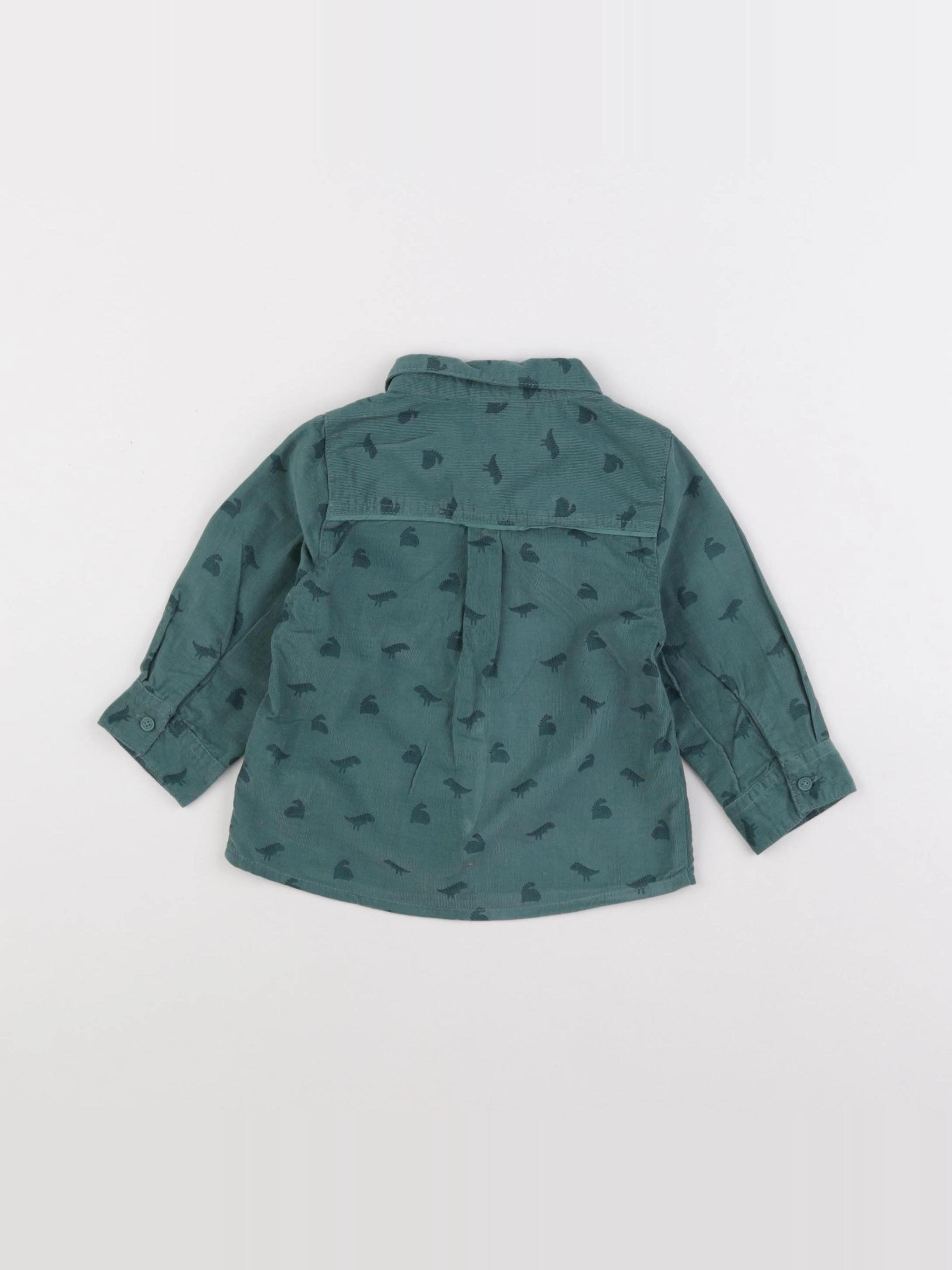 Tape à l'oeil - chemise vert - 12 mois