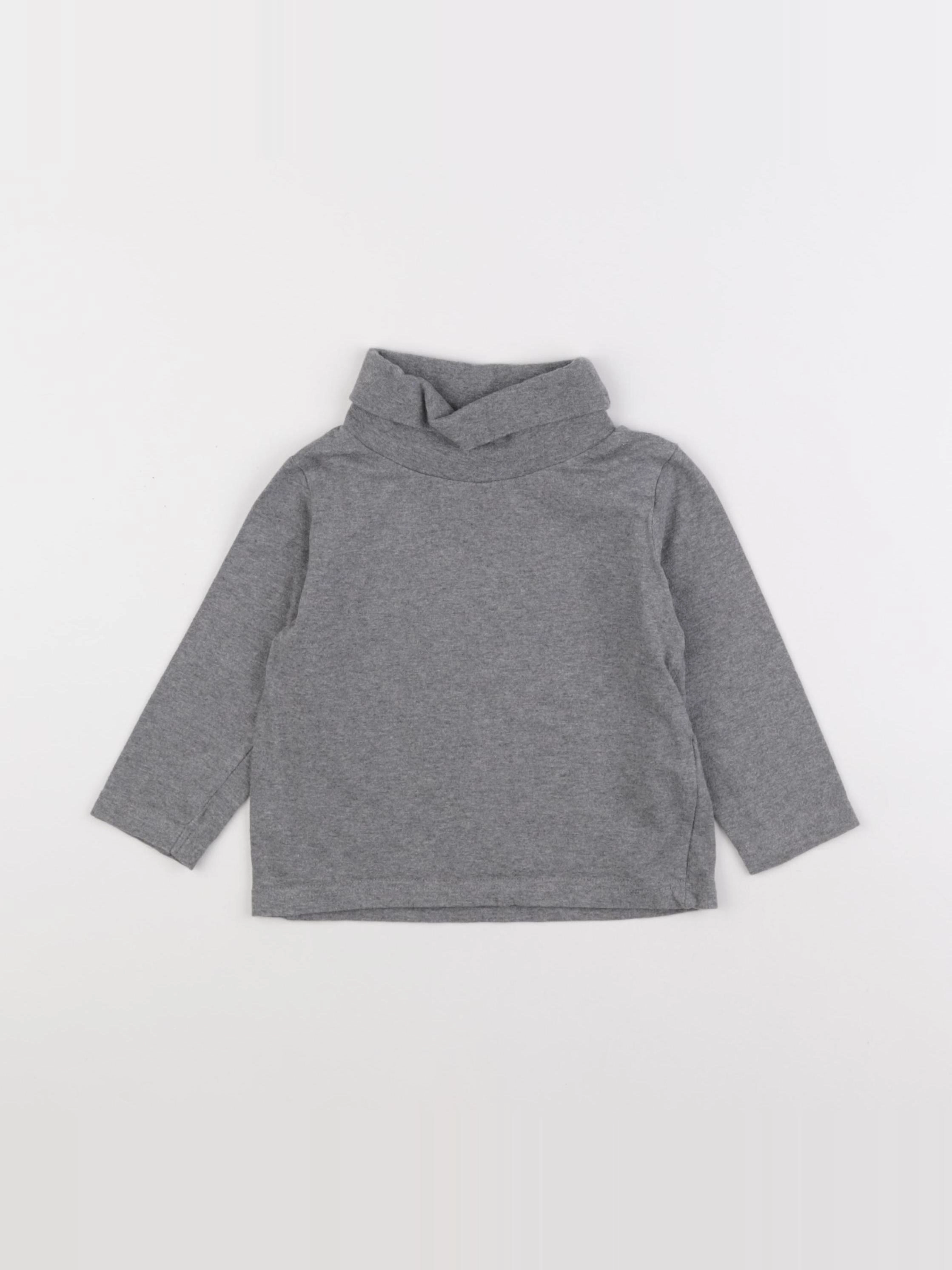 Tape à l'oeil - sous-pull gris - 2 ans