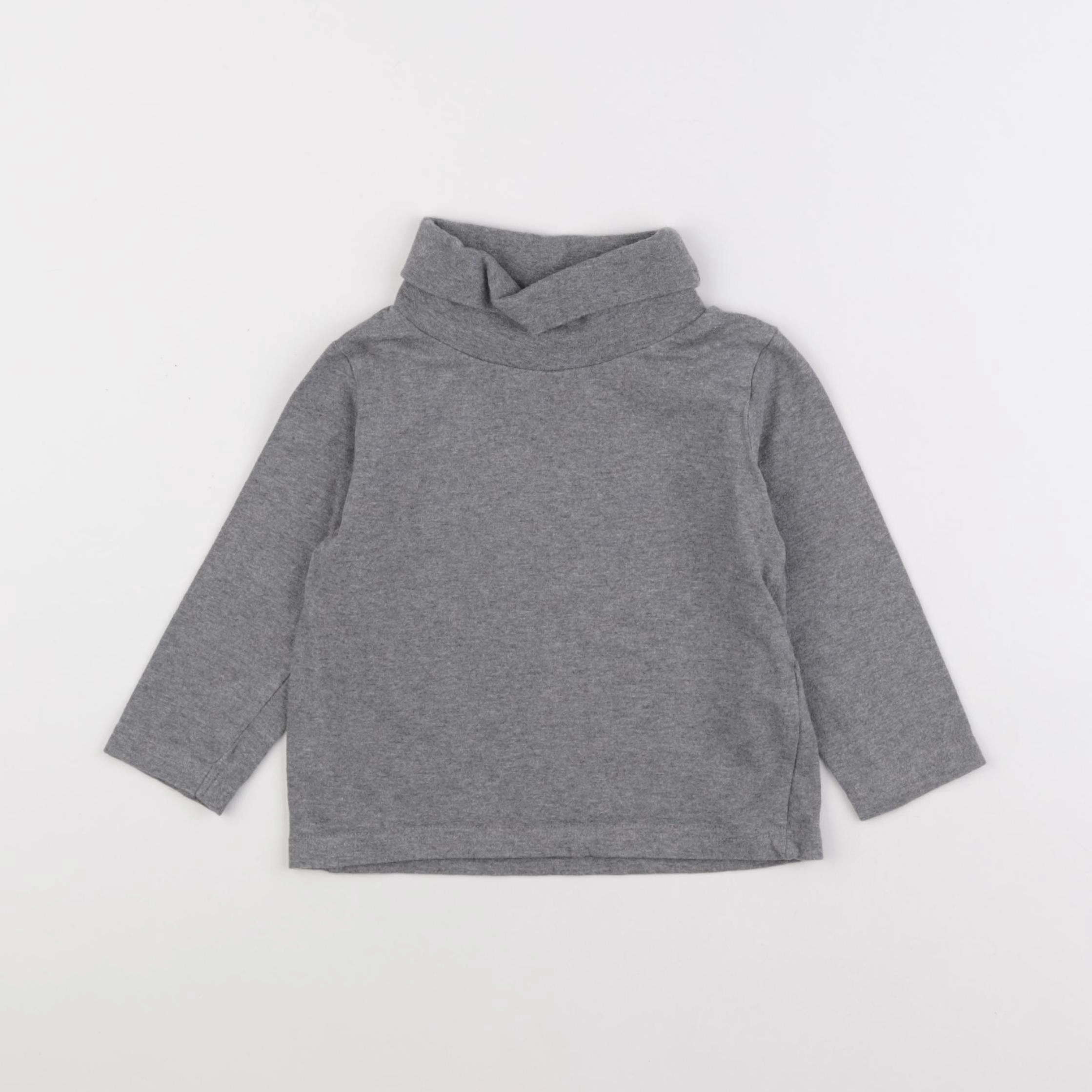 Tape à l'oeil - sous-pull gris - 2 ans
