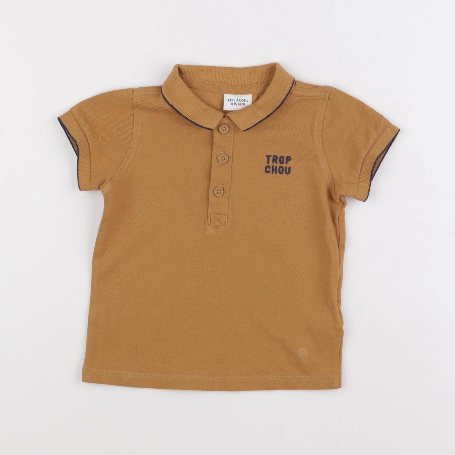 Tape à l'oeil - polo marron - 18 mois