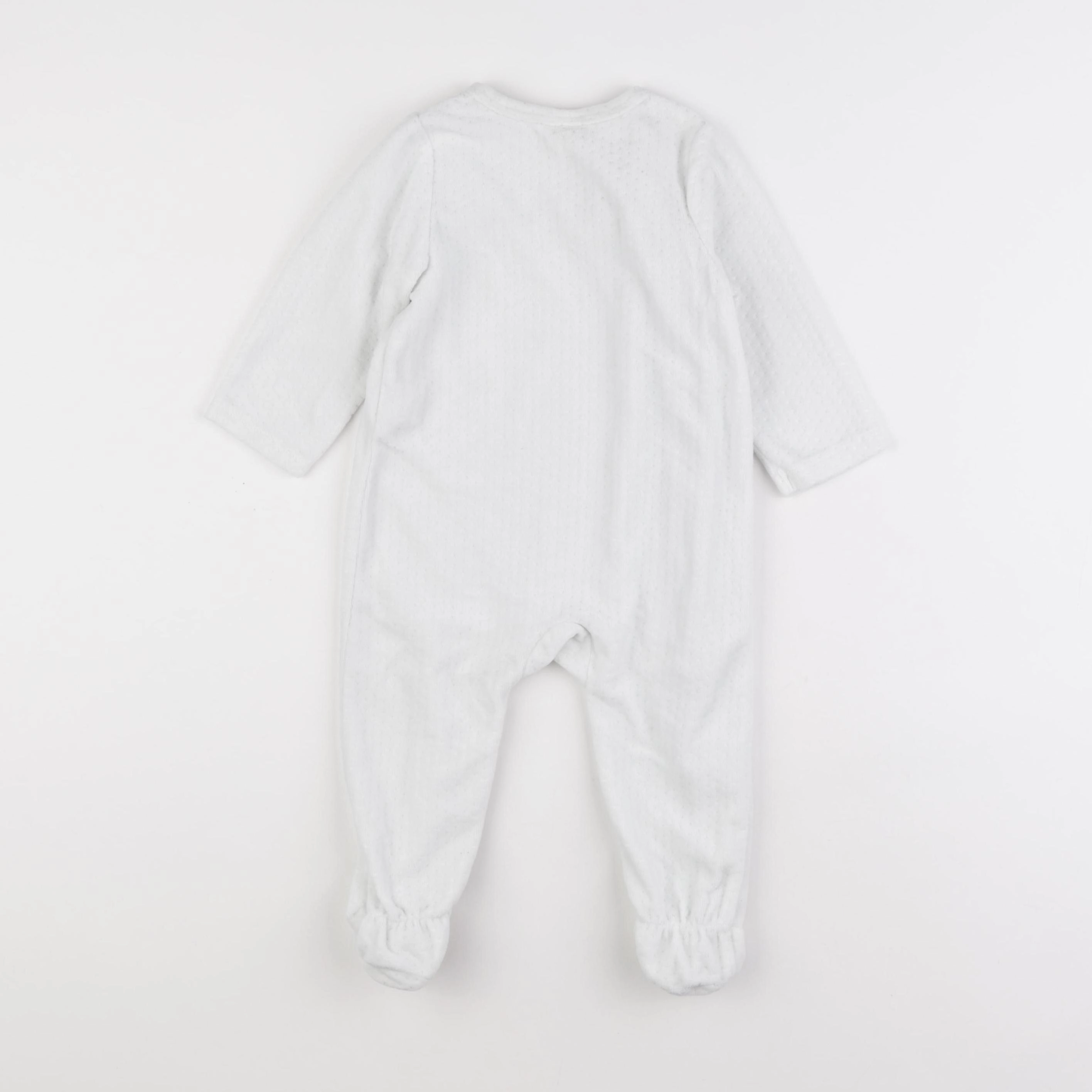 Tape à l'oeil - pyjama velours blanc - 18 mois