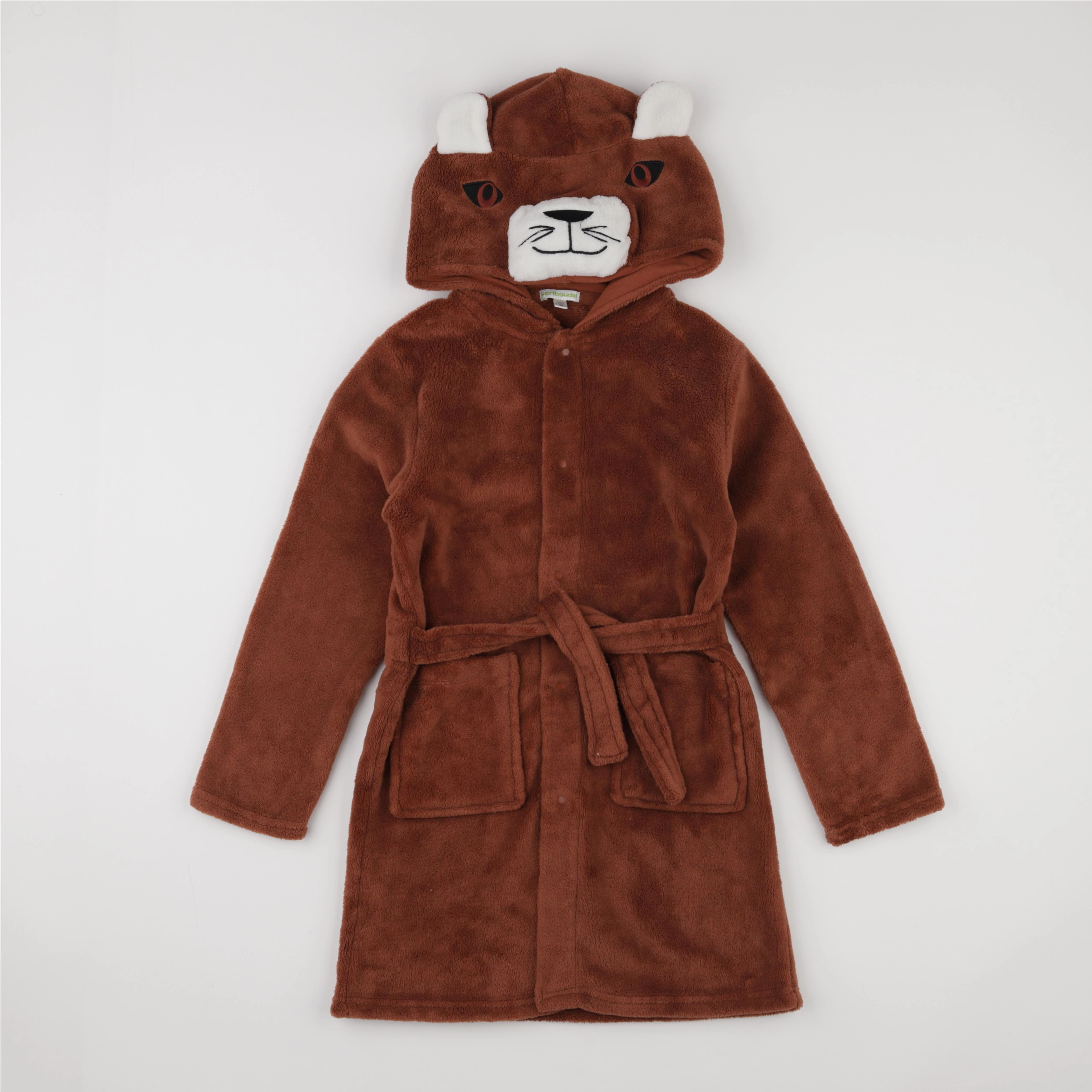 Vertbaudet - robe de chambre marron - 10 ans