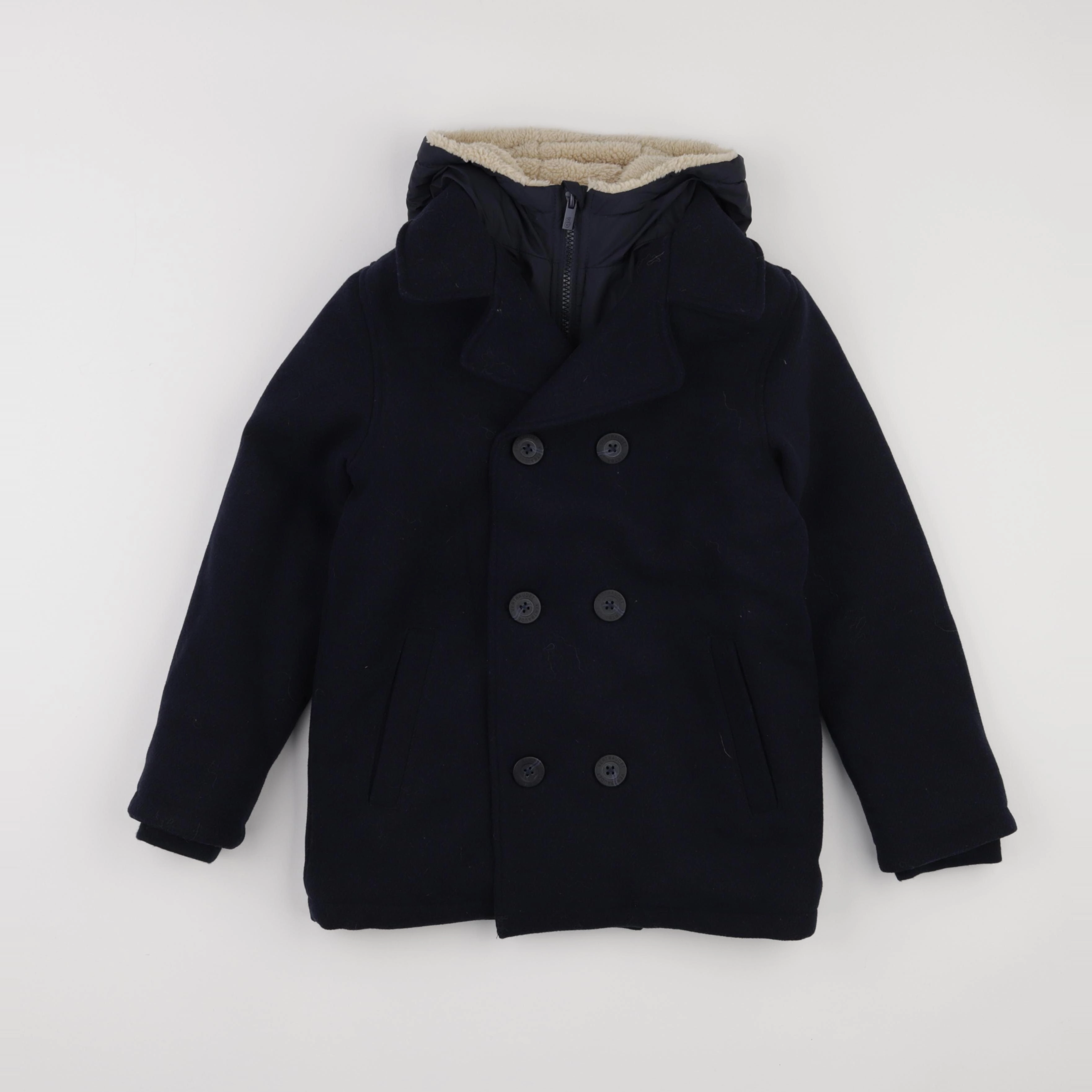Vertbaudet - manteau bleu - 10 ans