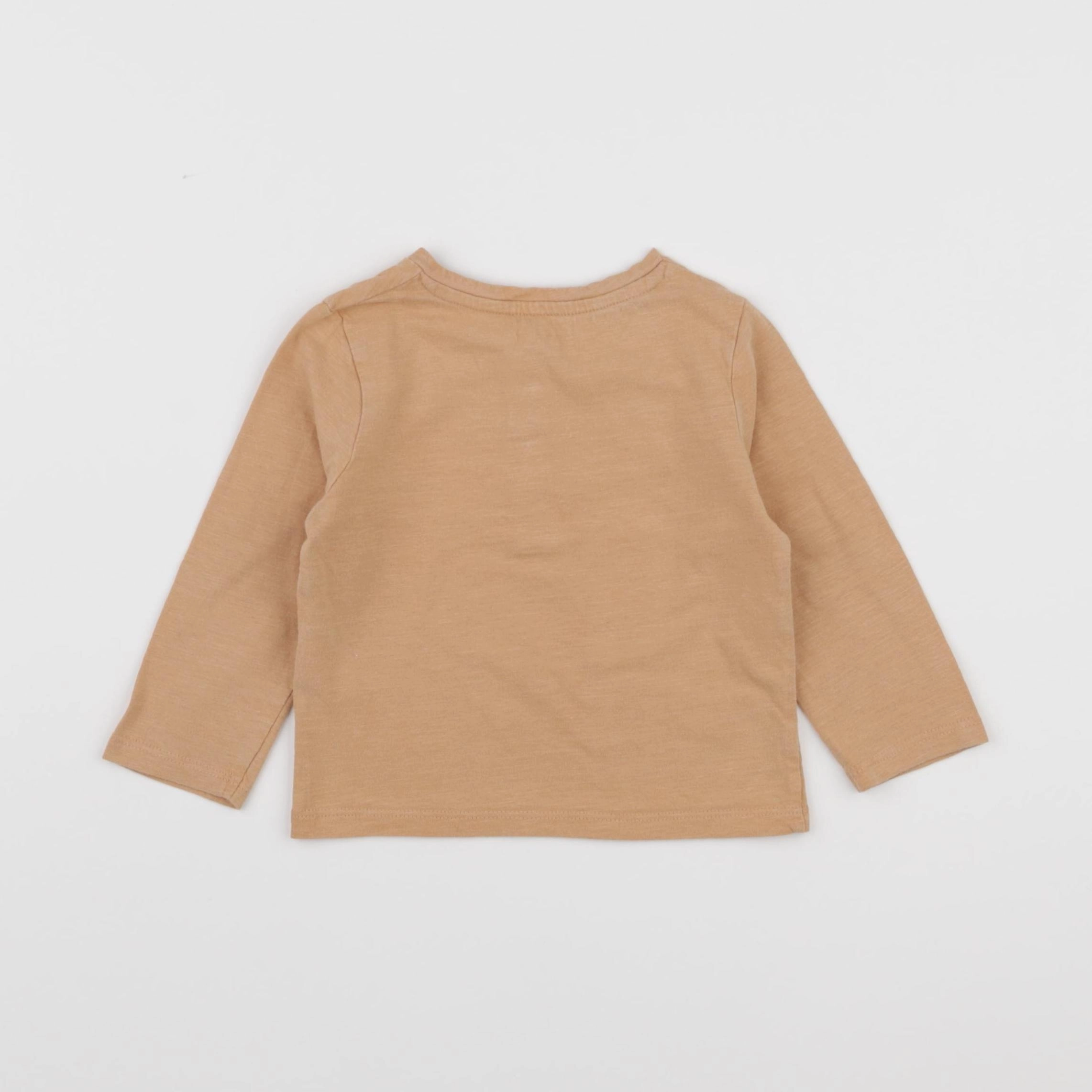 Vertbaudet - tee-shirt marron - 12 mois