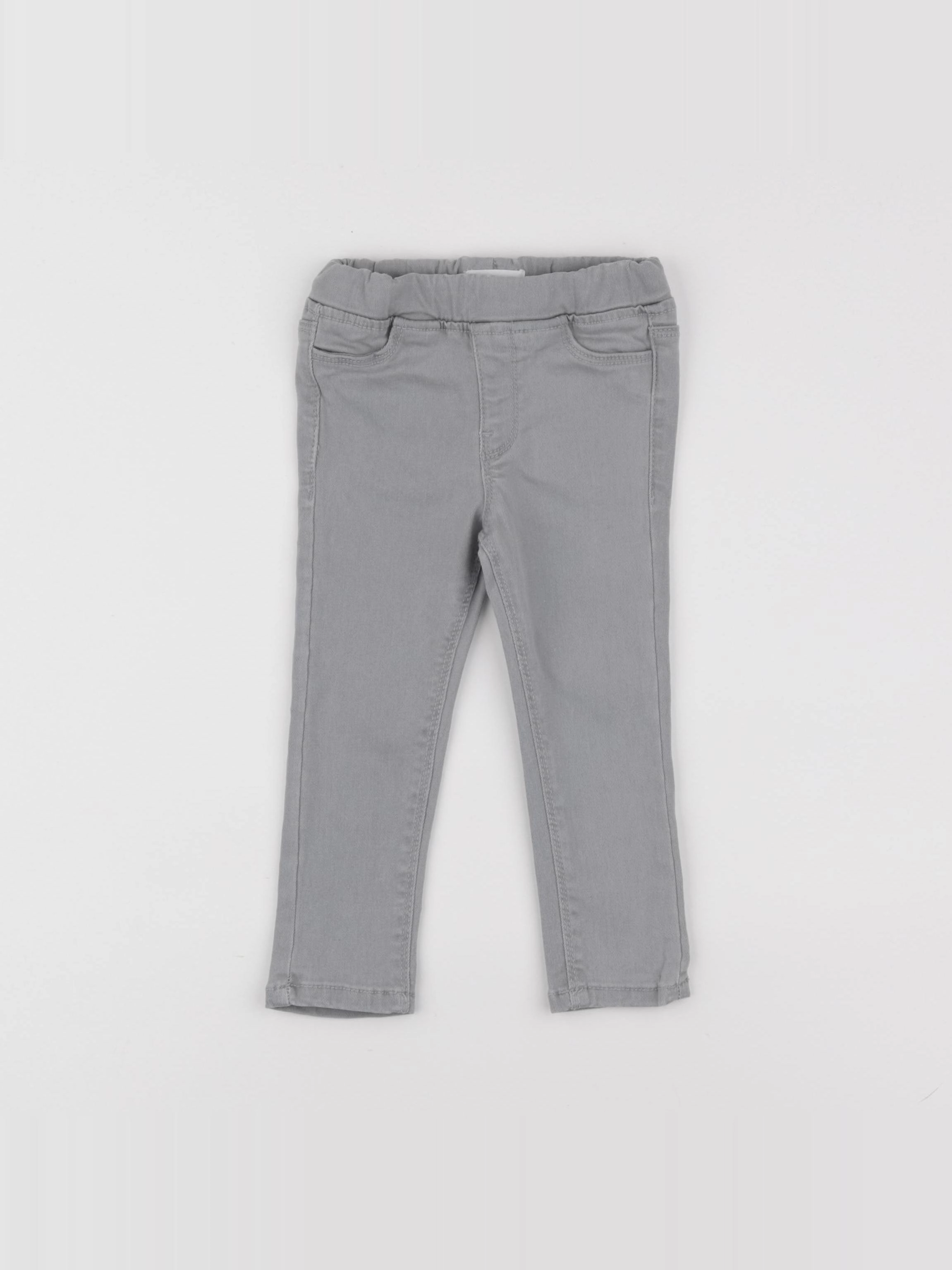 Vertbaudet - jegging gris - 2 ans