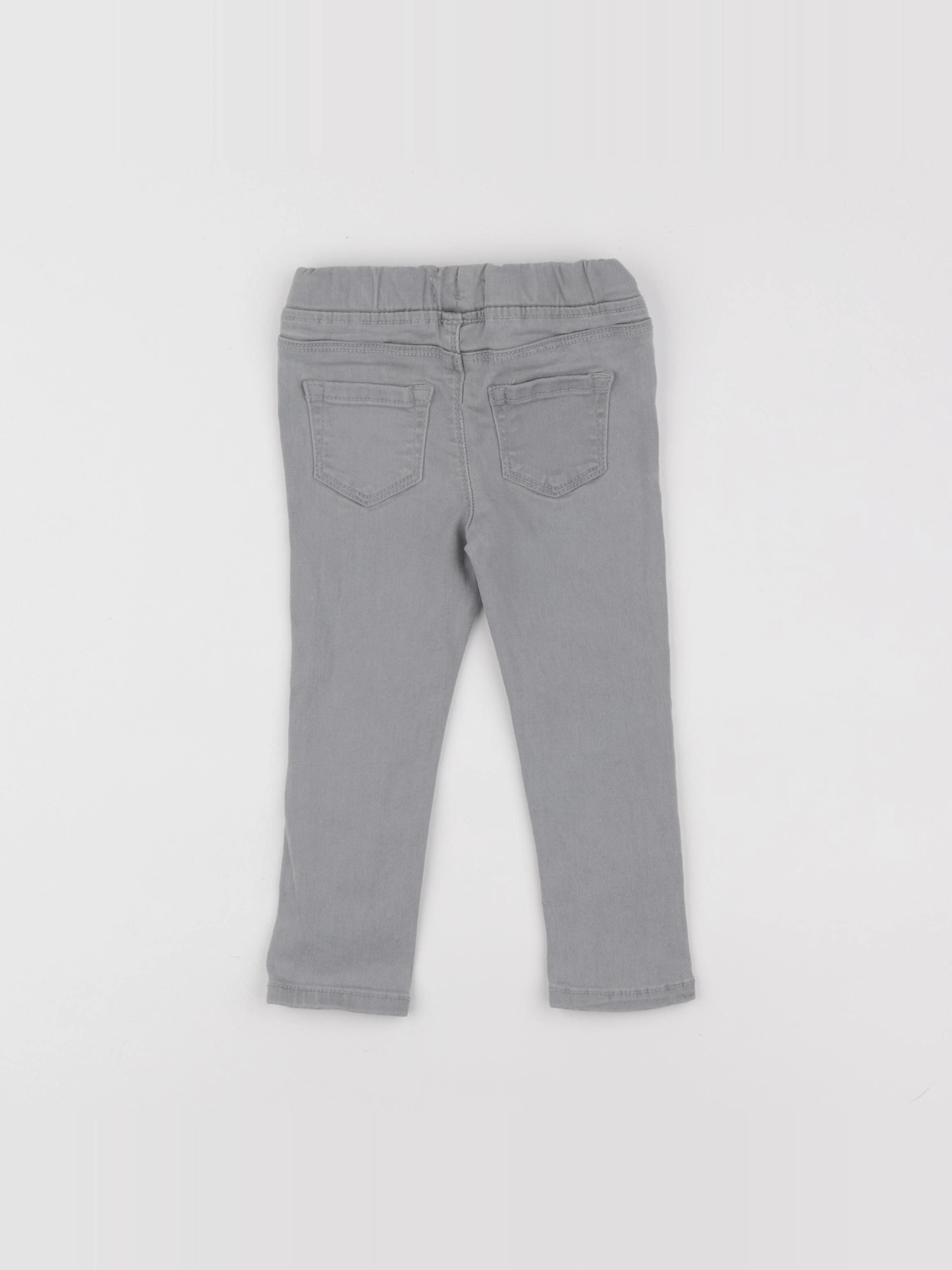 Vertbaudet - jegging gris - 2 ans