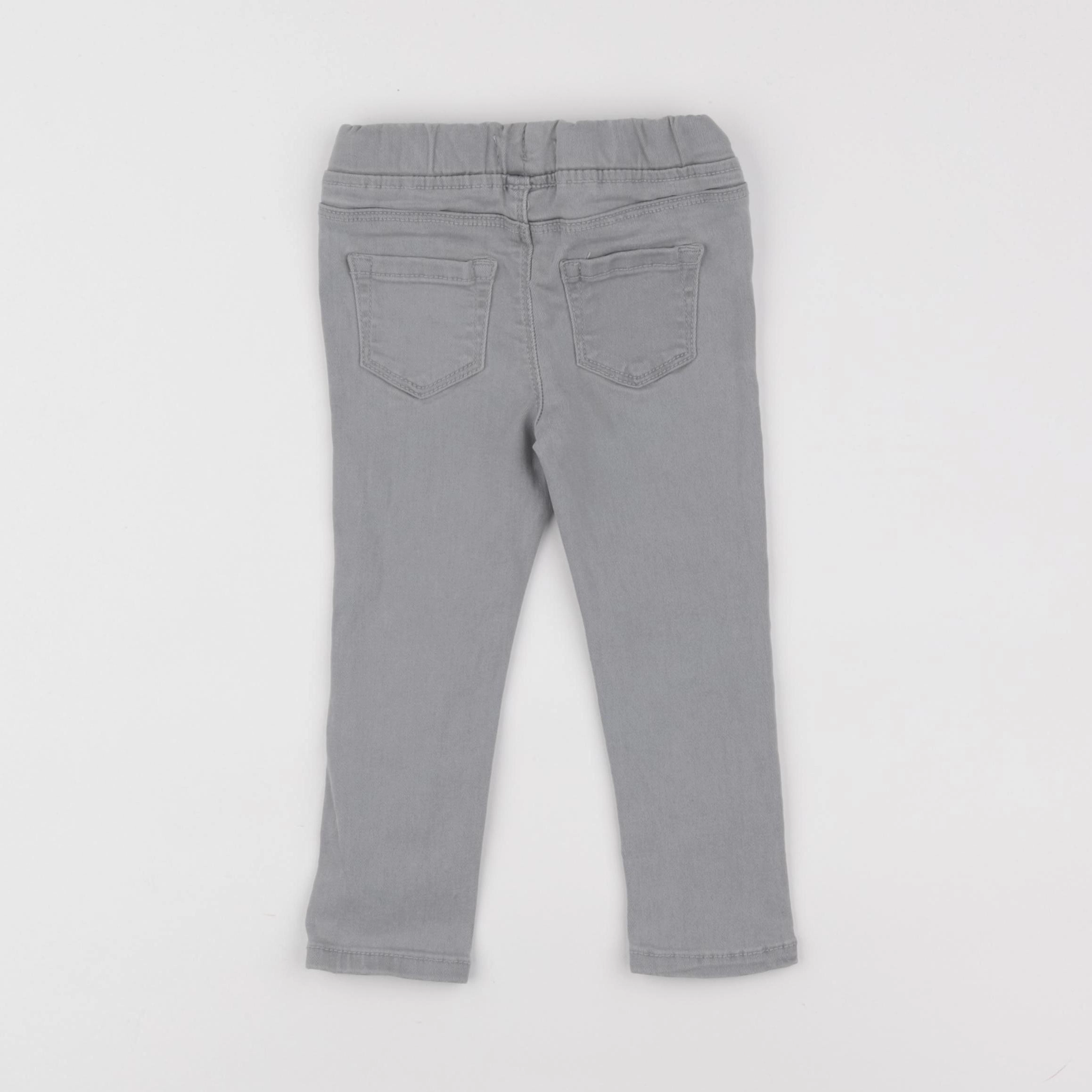 Vertbaudet - jegging gris - 2 ans