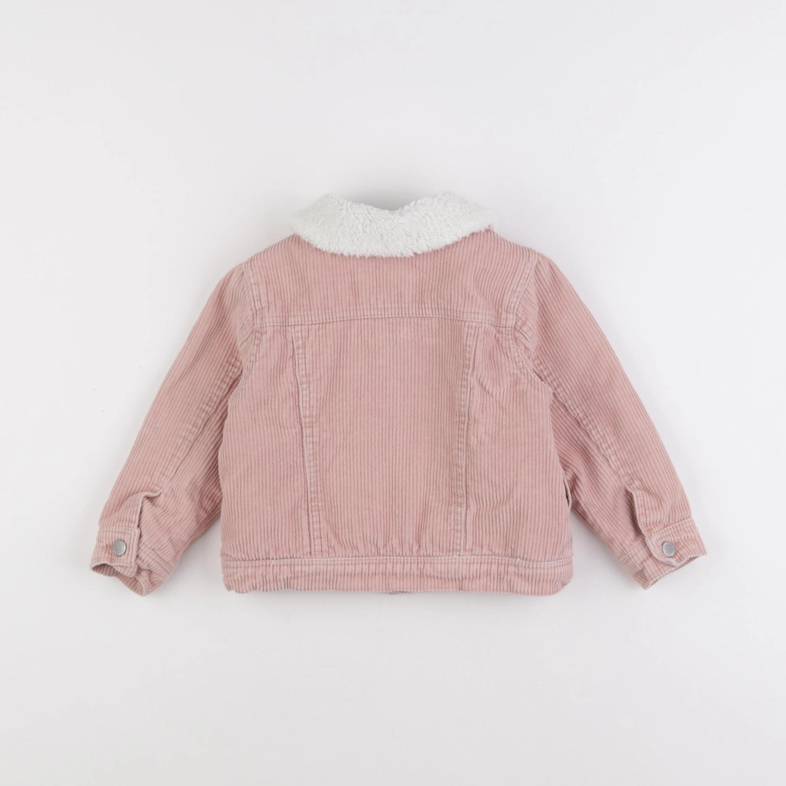 Vertbaudet - veste doublé rose - 3 ans