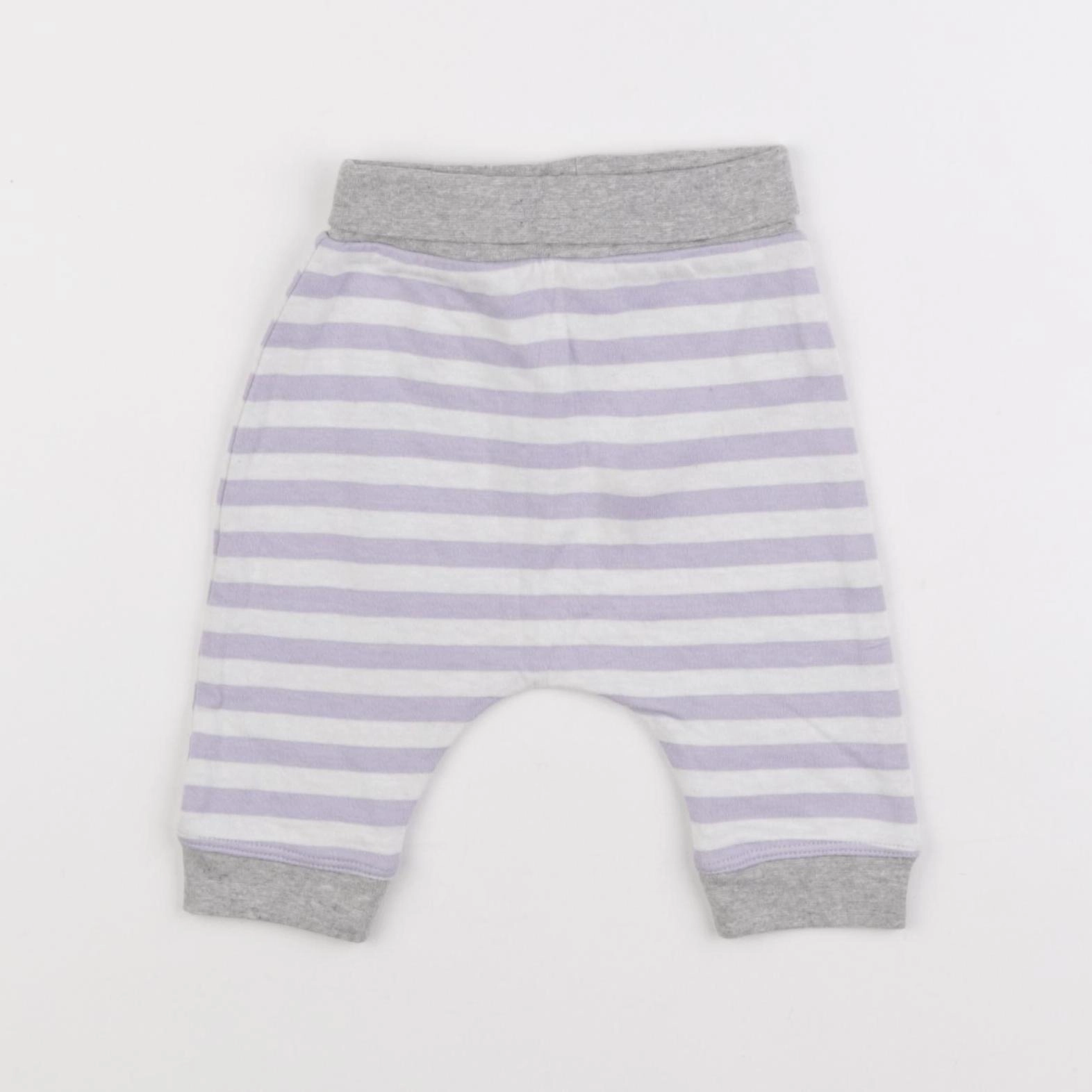 Boutchou - sarouel violet, blanc - 1 mois