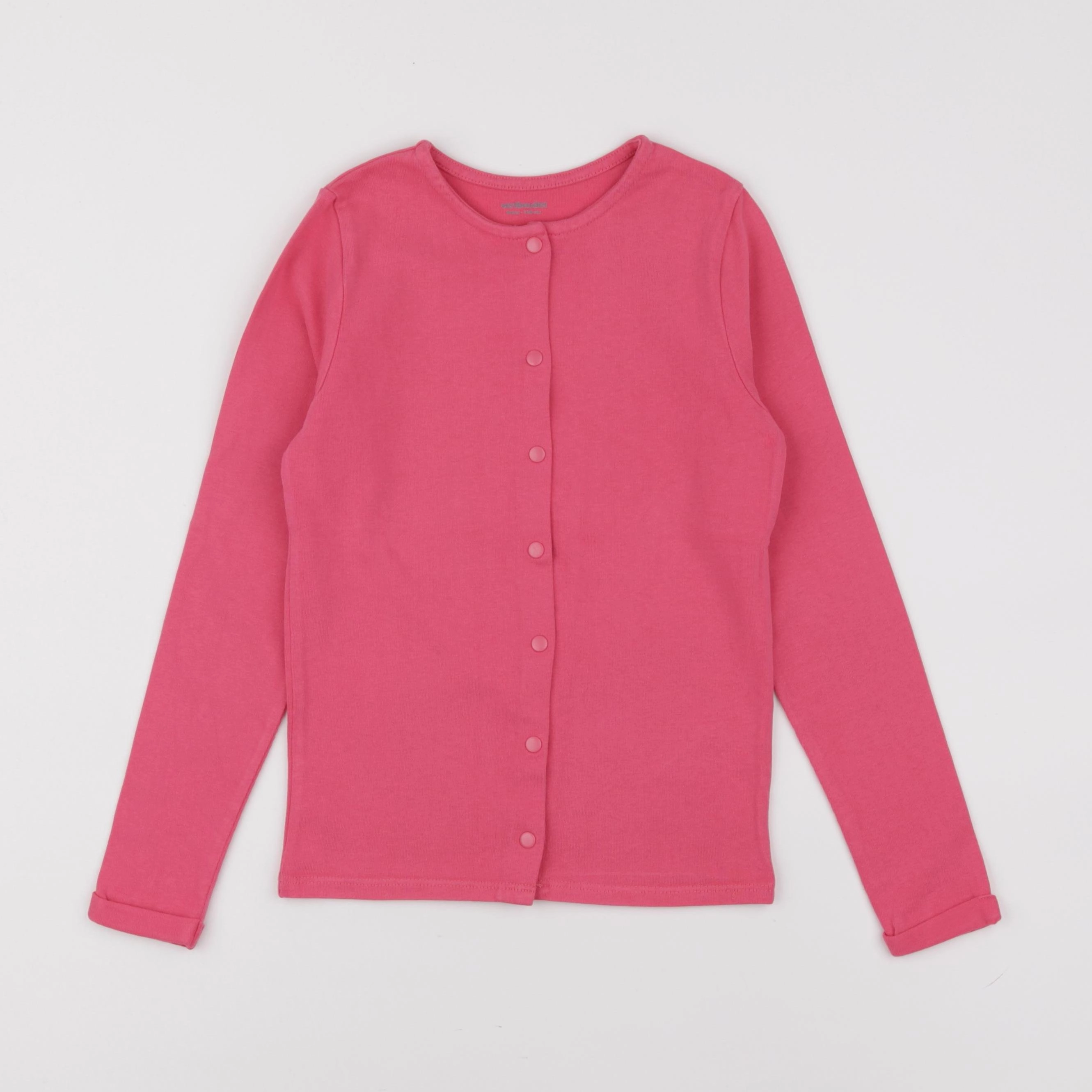 Vertbaudet - sweat rose - 8 ans