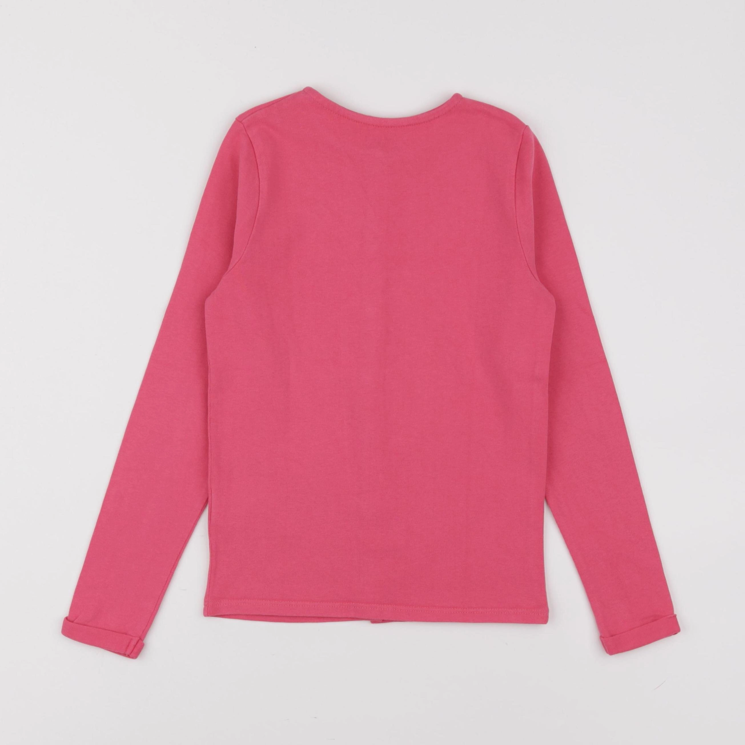 Vertbaudet - sweat rose - 8 ans