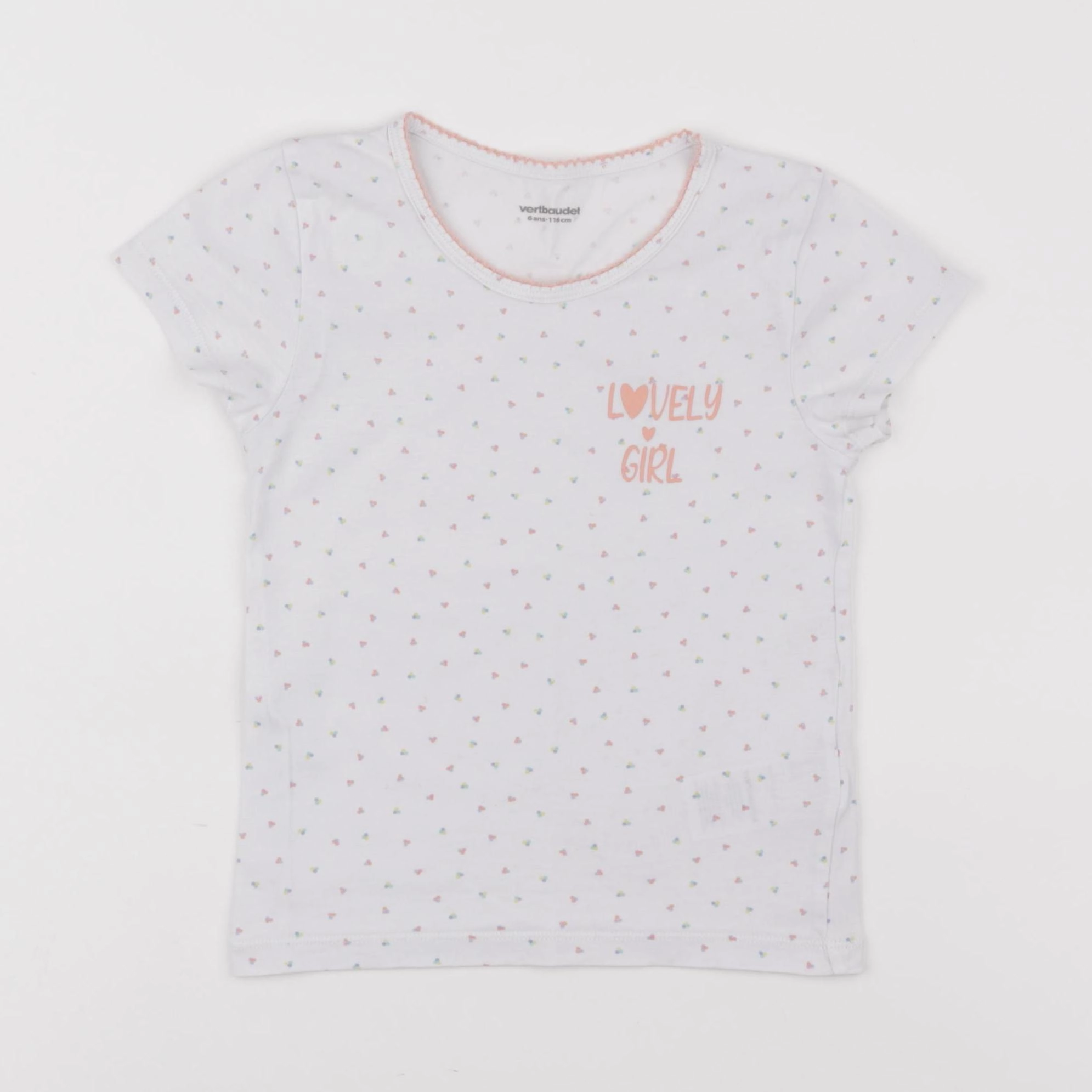 Vertbaudet - maillot de corps blanc - 6 ans