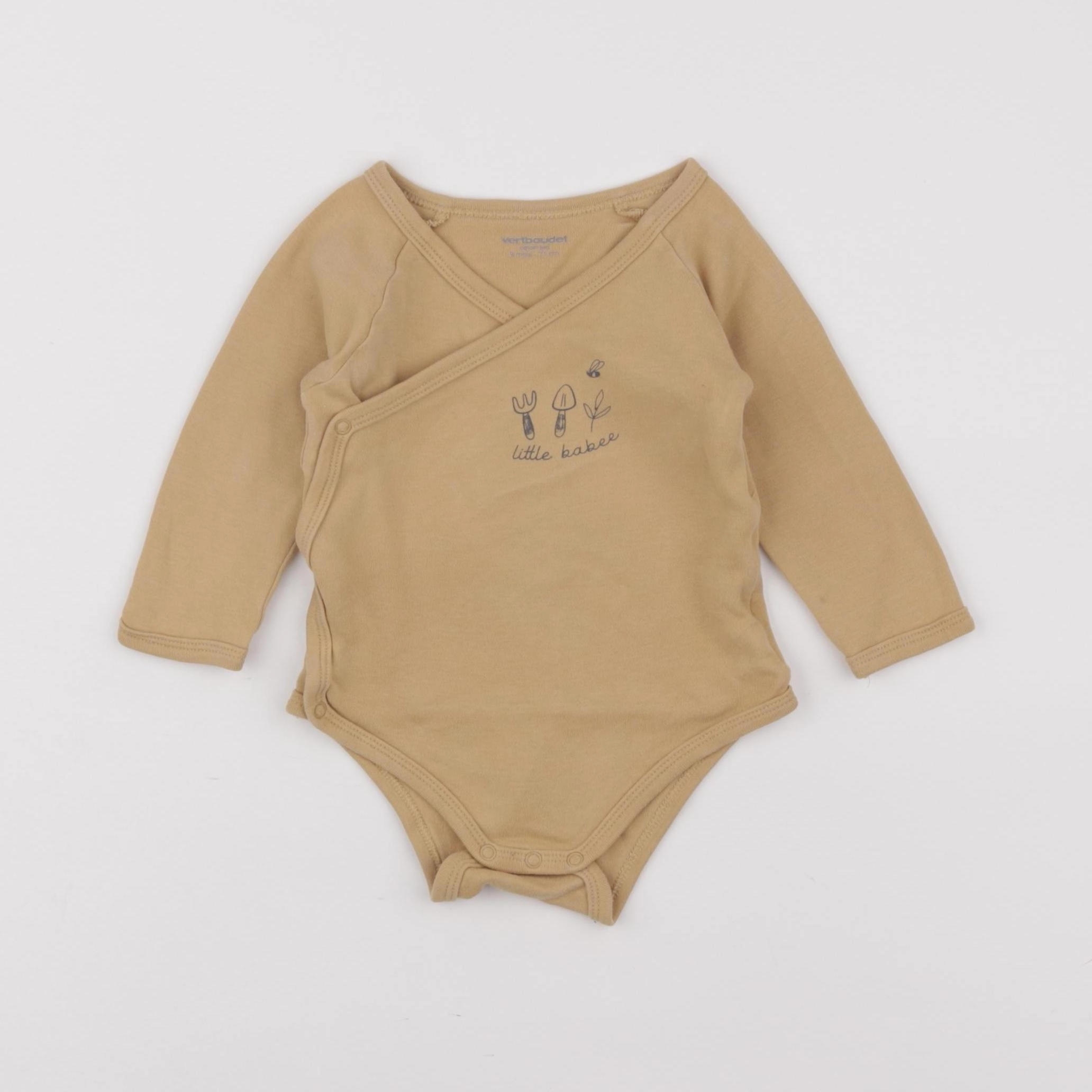 Vertbaudet - body marron - 9 mois