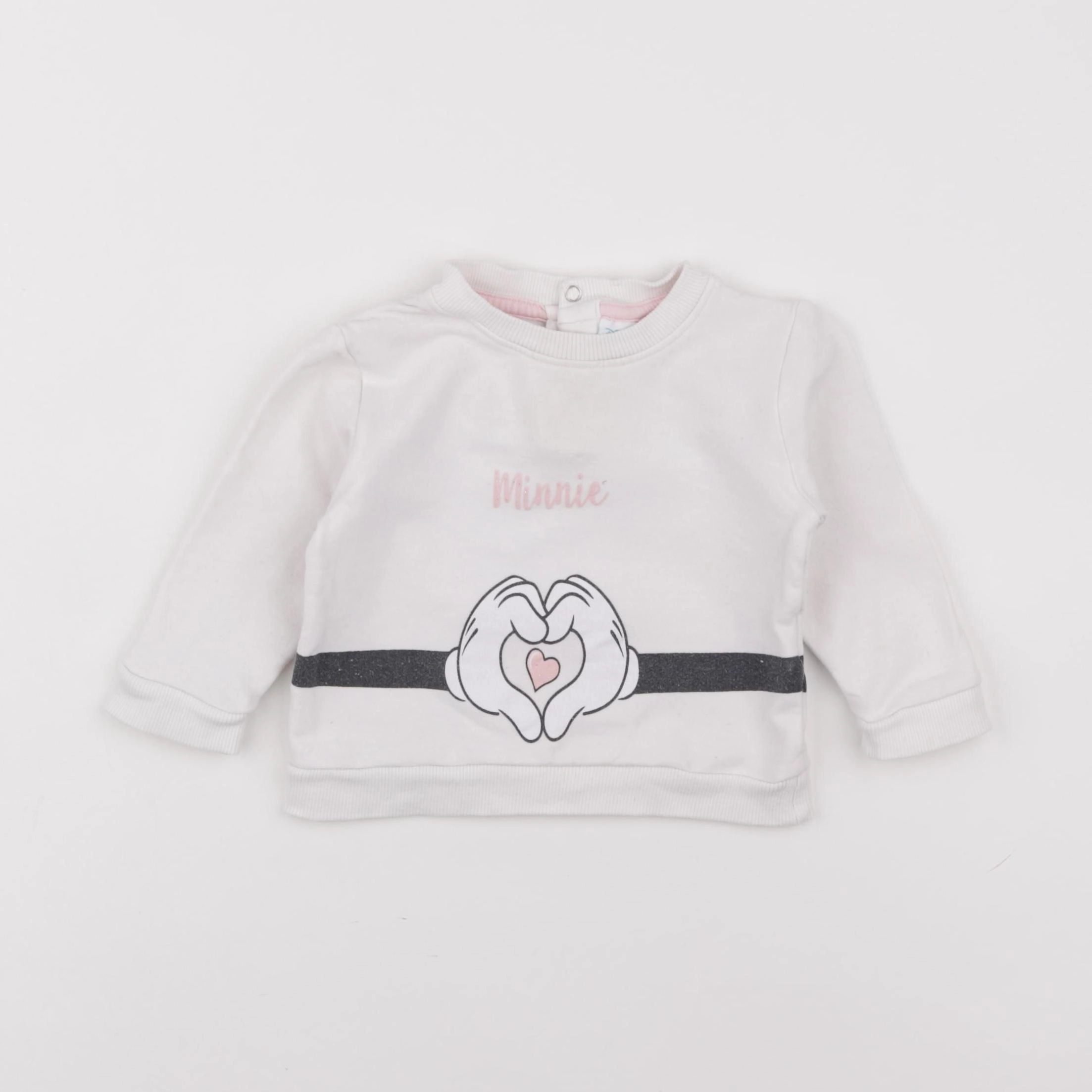 Vertbaudet - sweat blanc - 9 mois