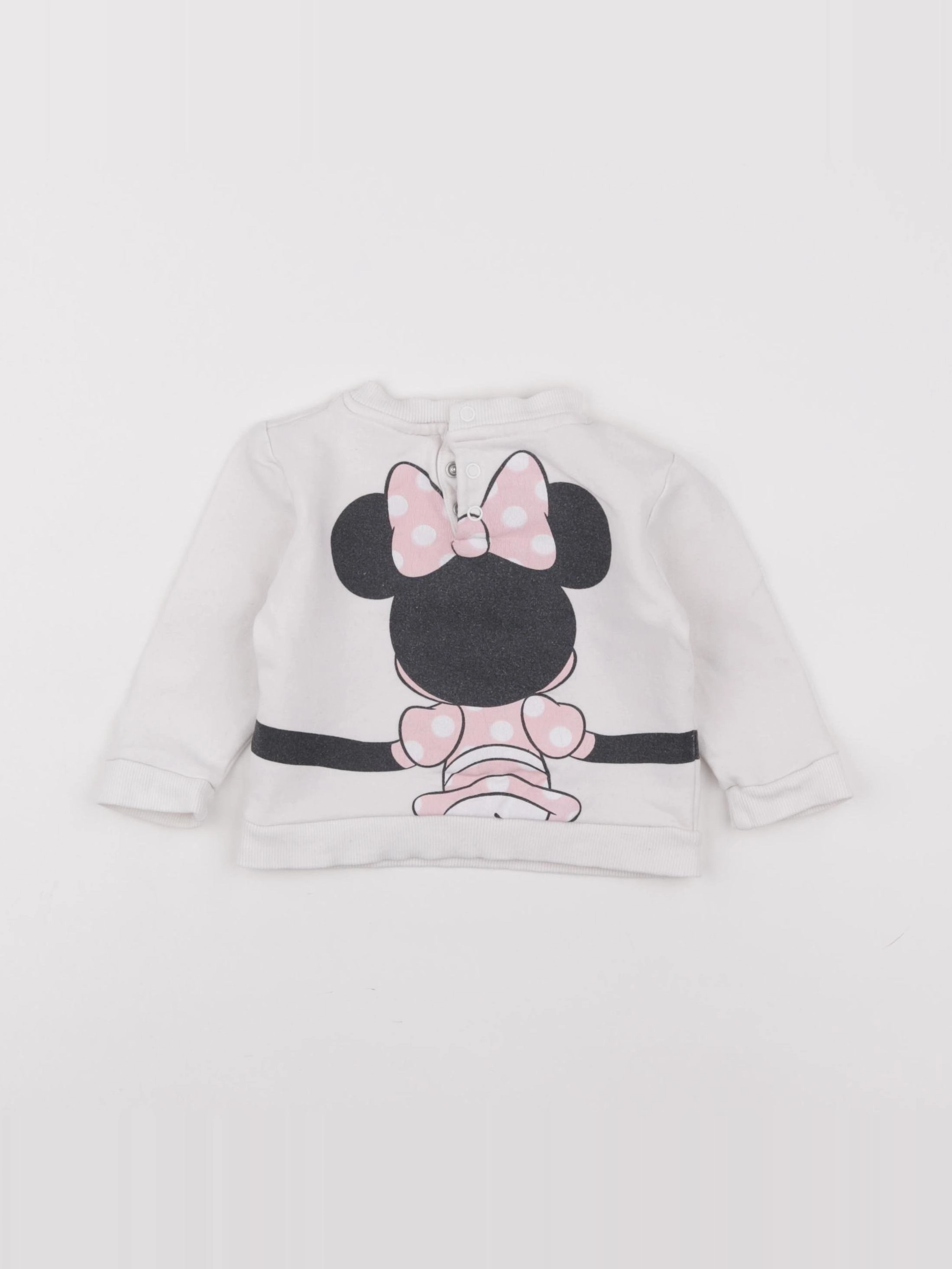 Vertbaudet - sweat blanc - 9 mois