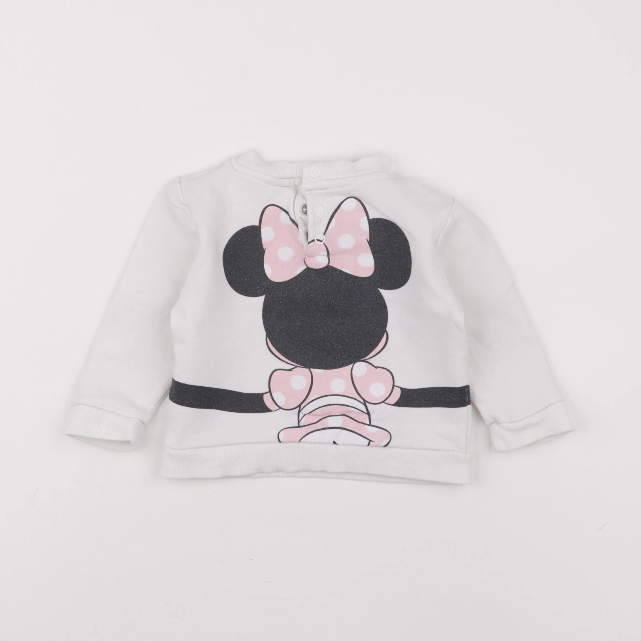 Vertbaudet - sweat blanc - 9 mois