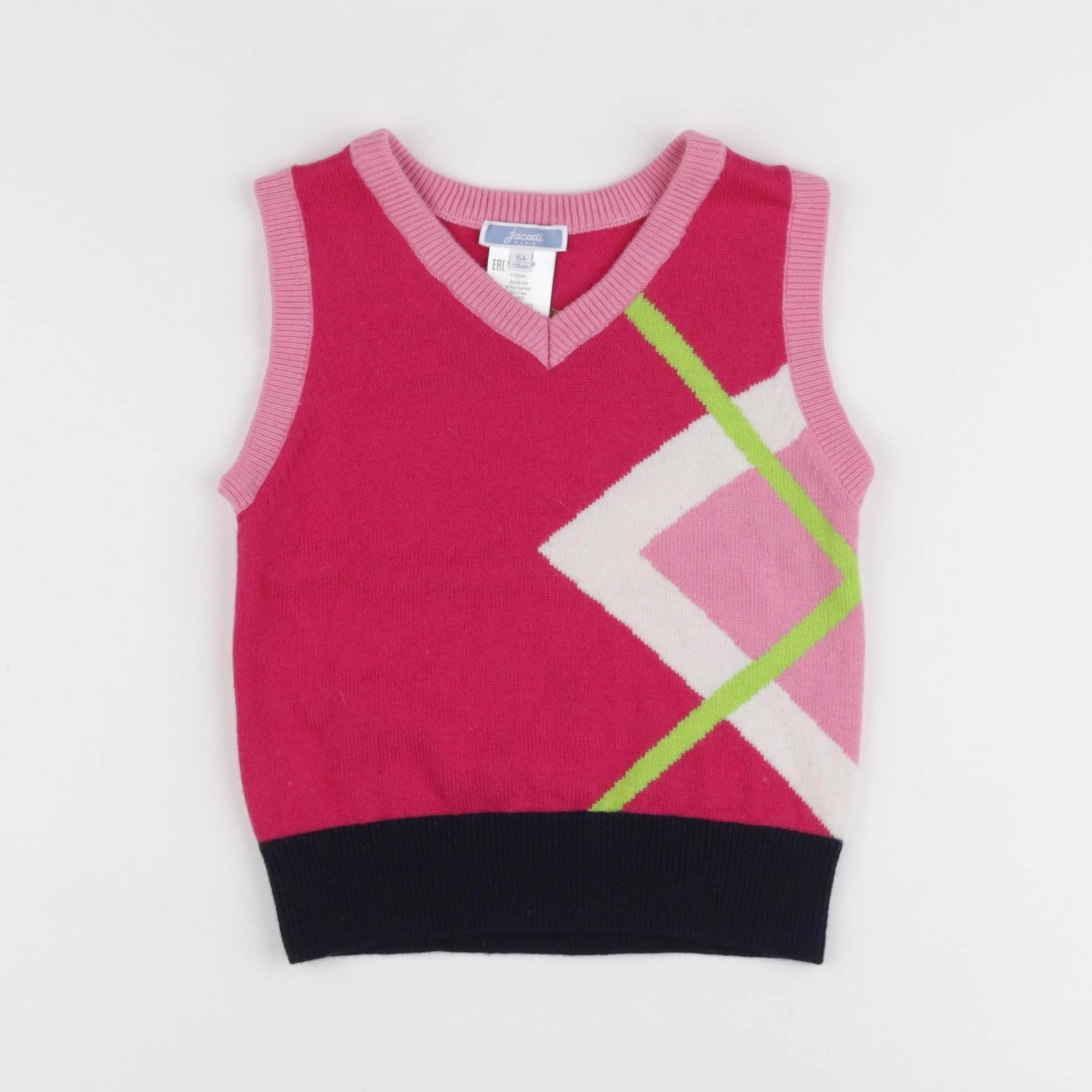 Jacadi - pull rose - 6 ans