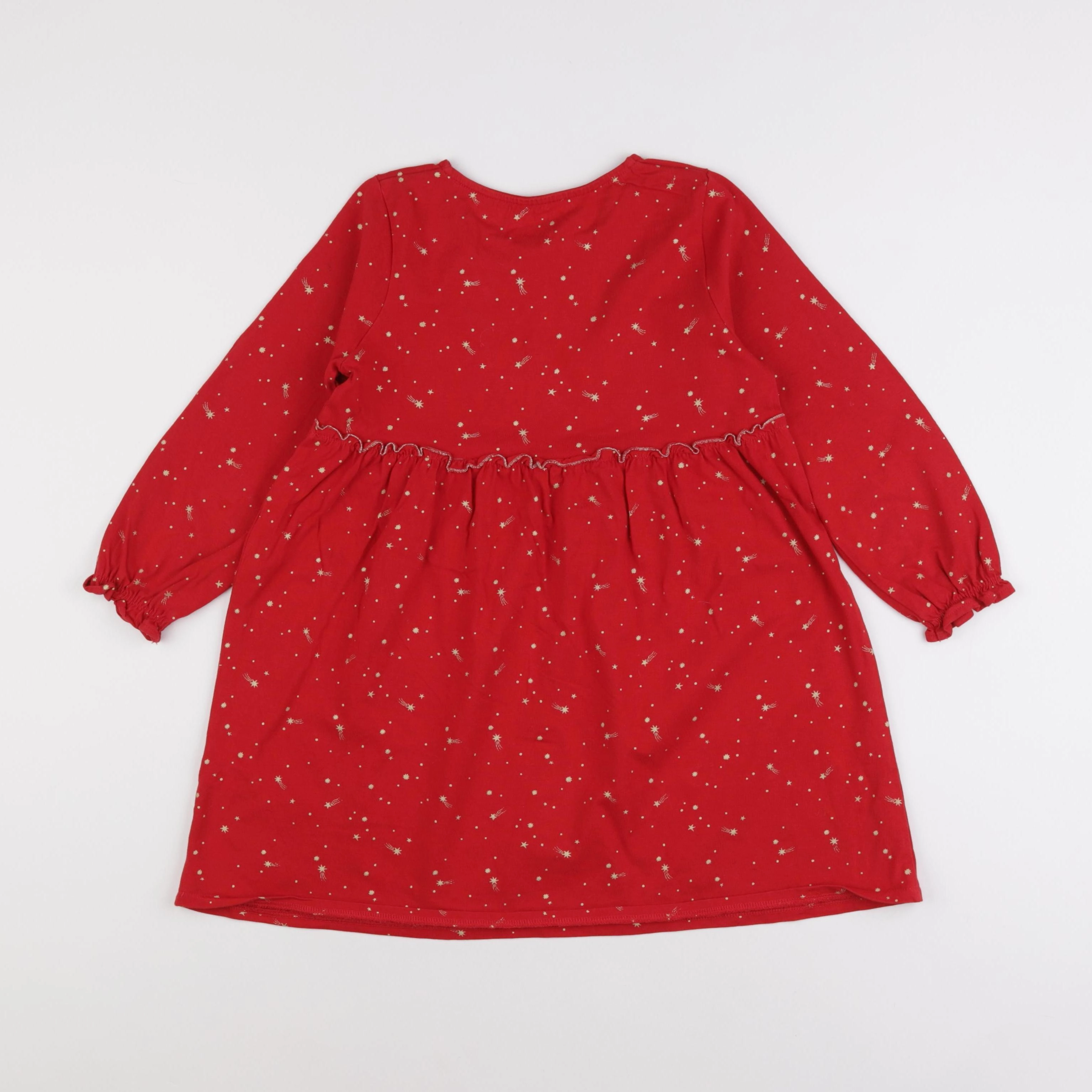 Vertbaudet - robe rouge - 6 ans
