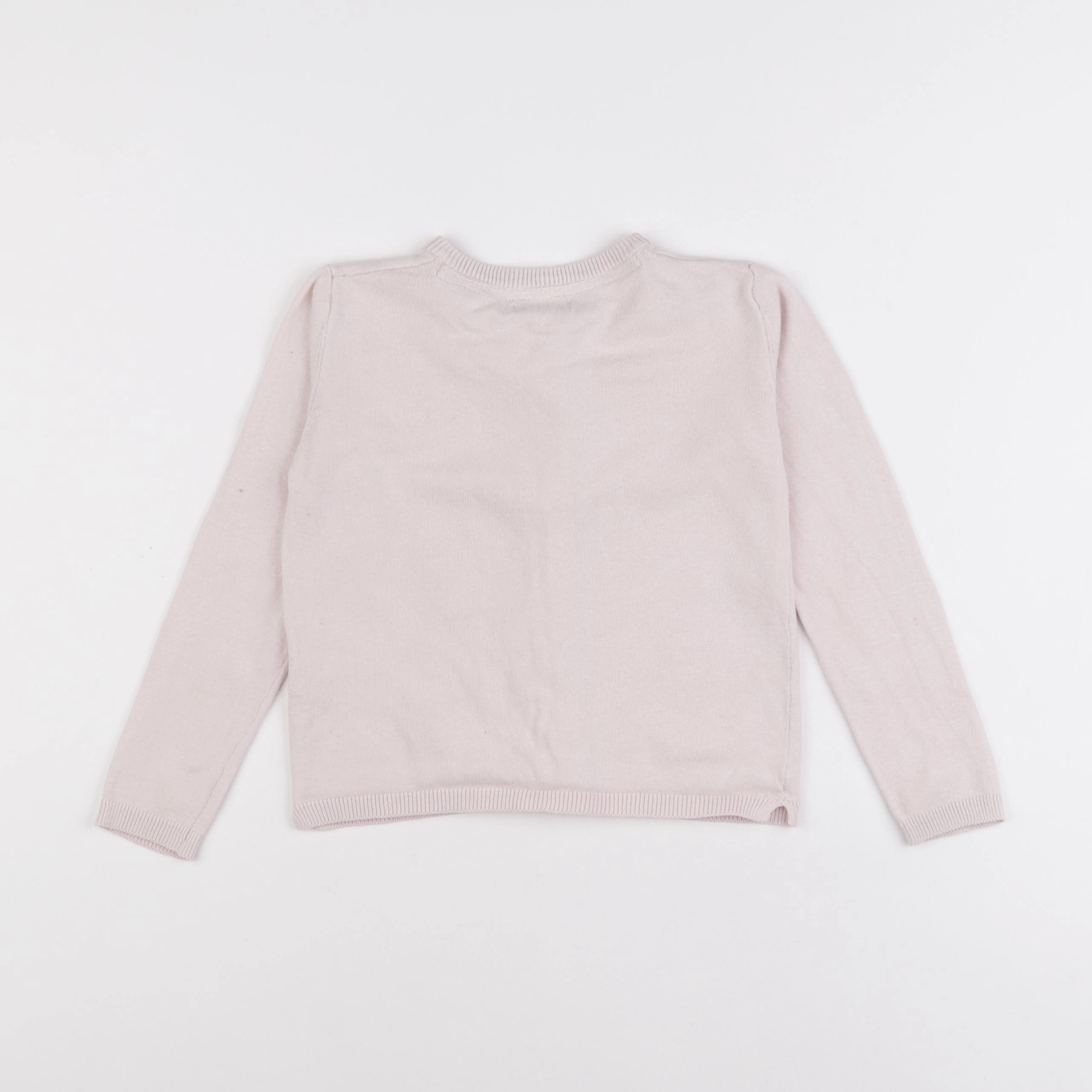 Vertbaudet - gilet rose - 6 ans