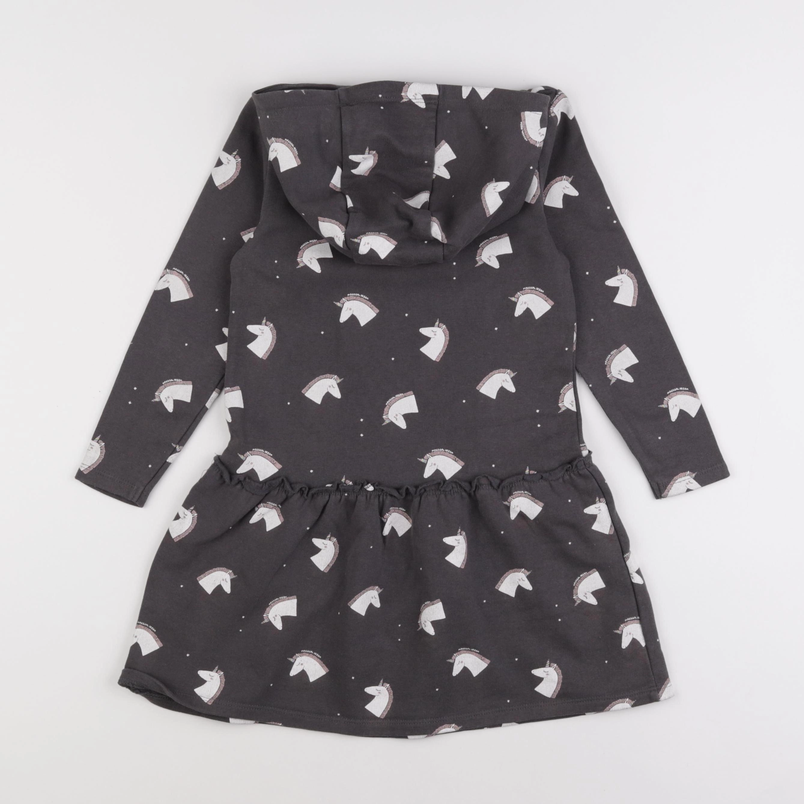 Vertbaudet - robe gris - 6 ans