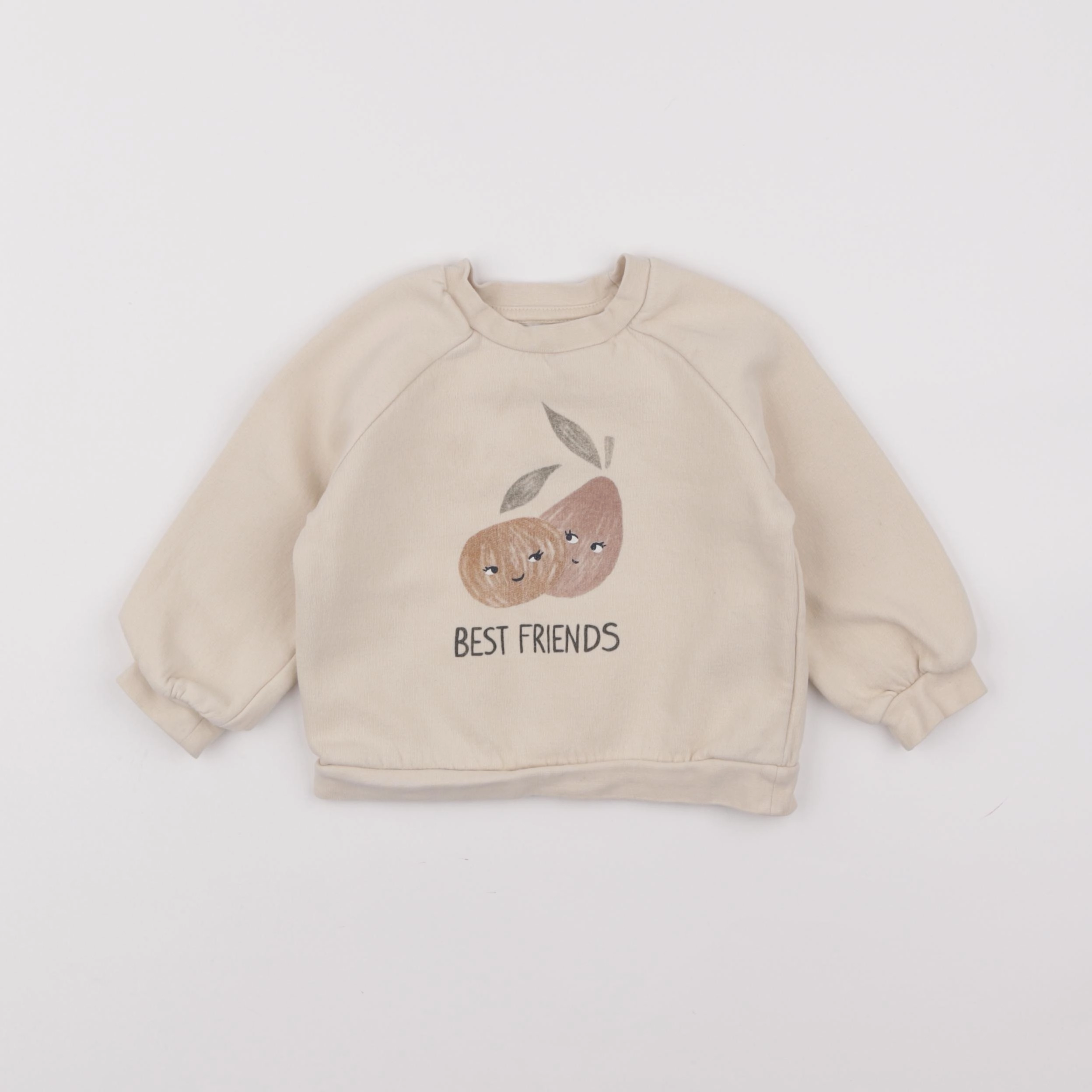 Vertbaudet - sweat beige - 2 ans