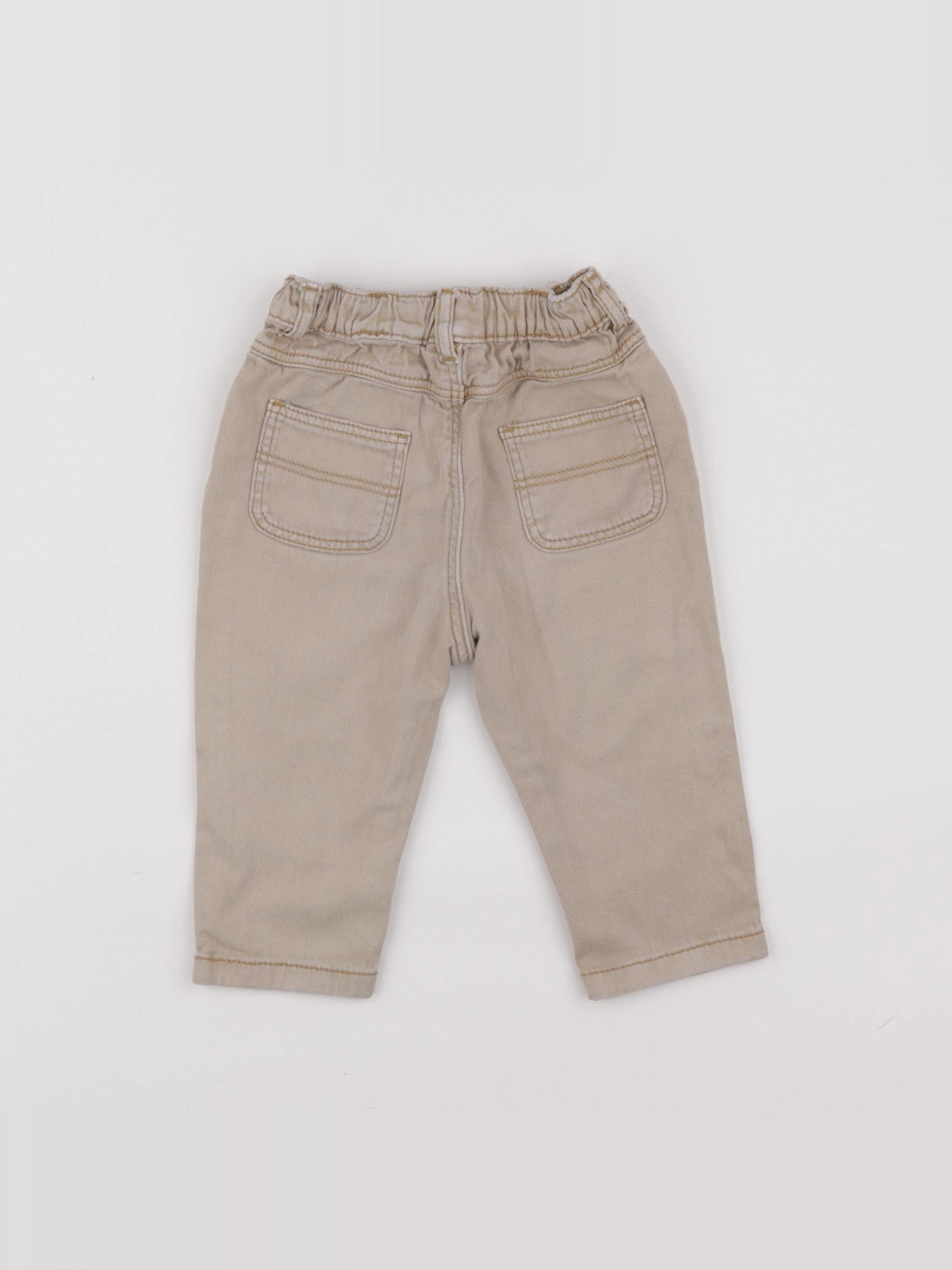 Tape à l'oeil - pantalon beige - 12 mois
