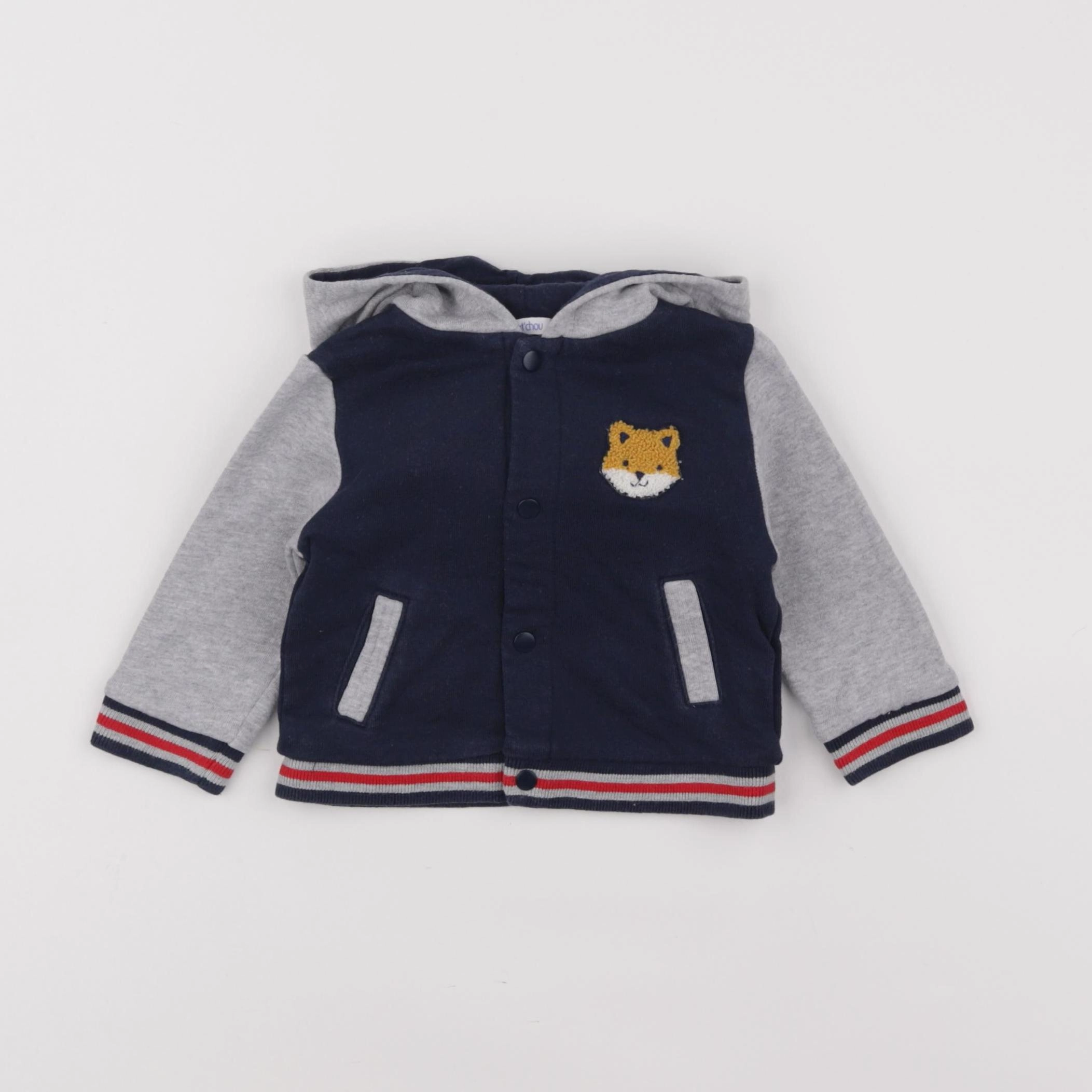 Boutchou - sweat bleu - 6 mois