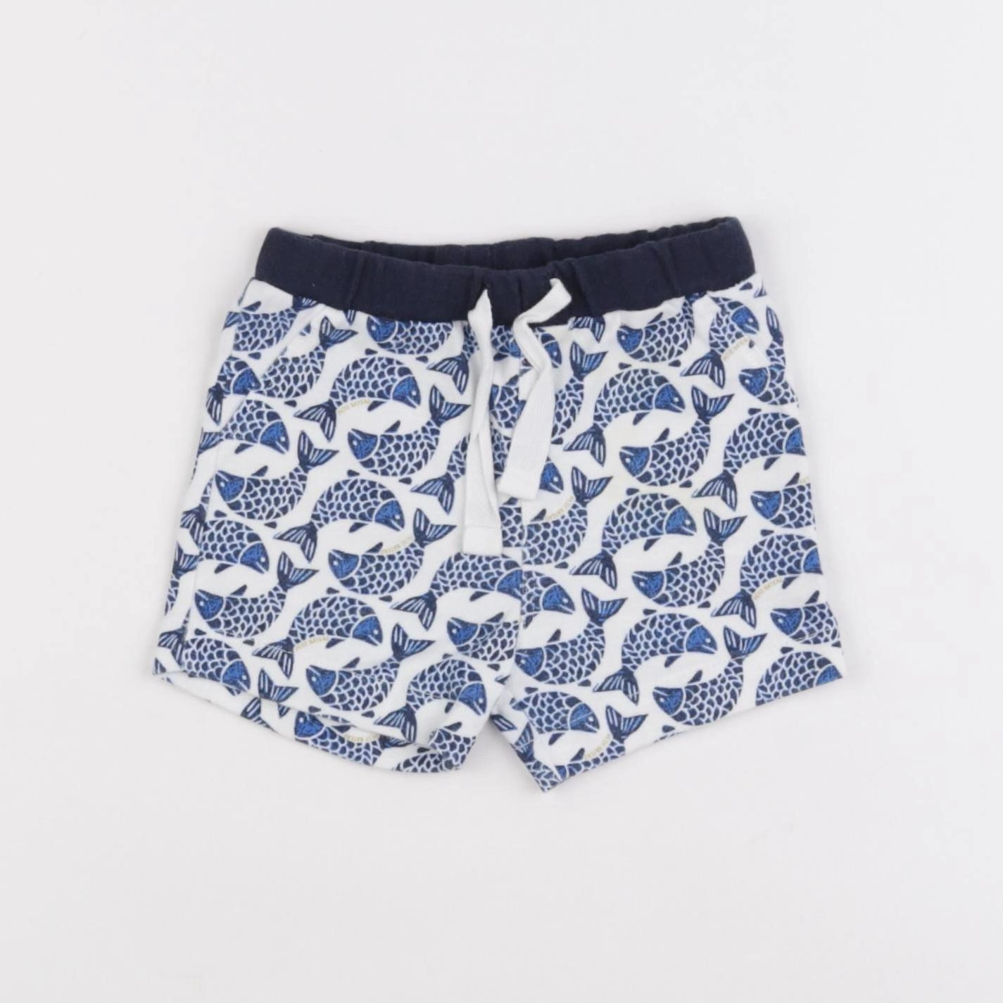 Petit Bateau - short blanc - 12 mois