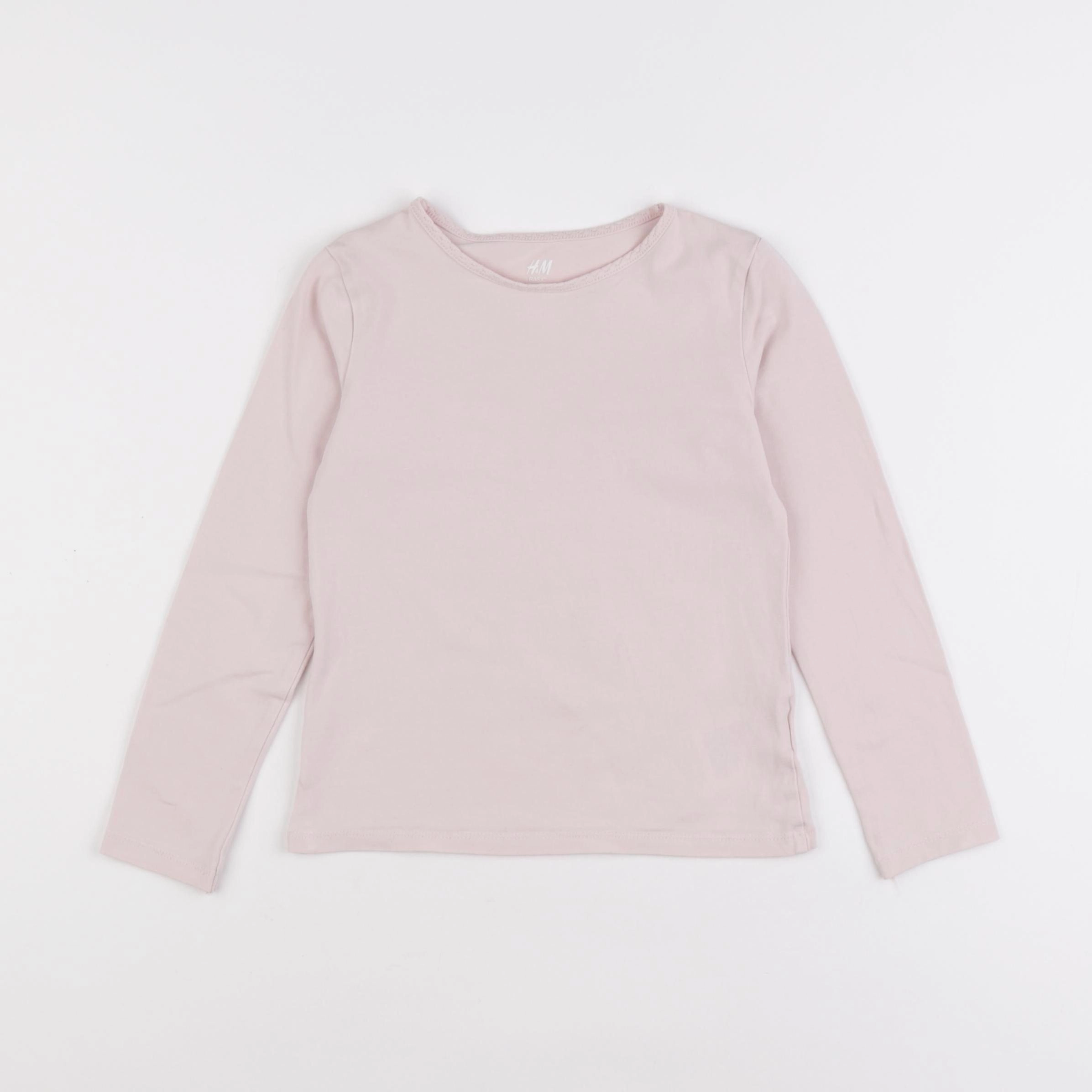 H&M - maillot de corps rose - 7/8 ans