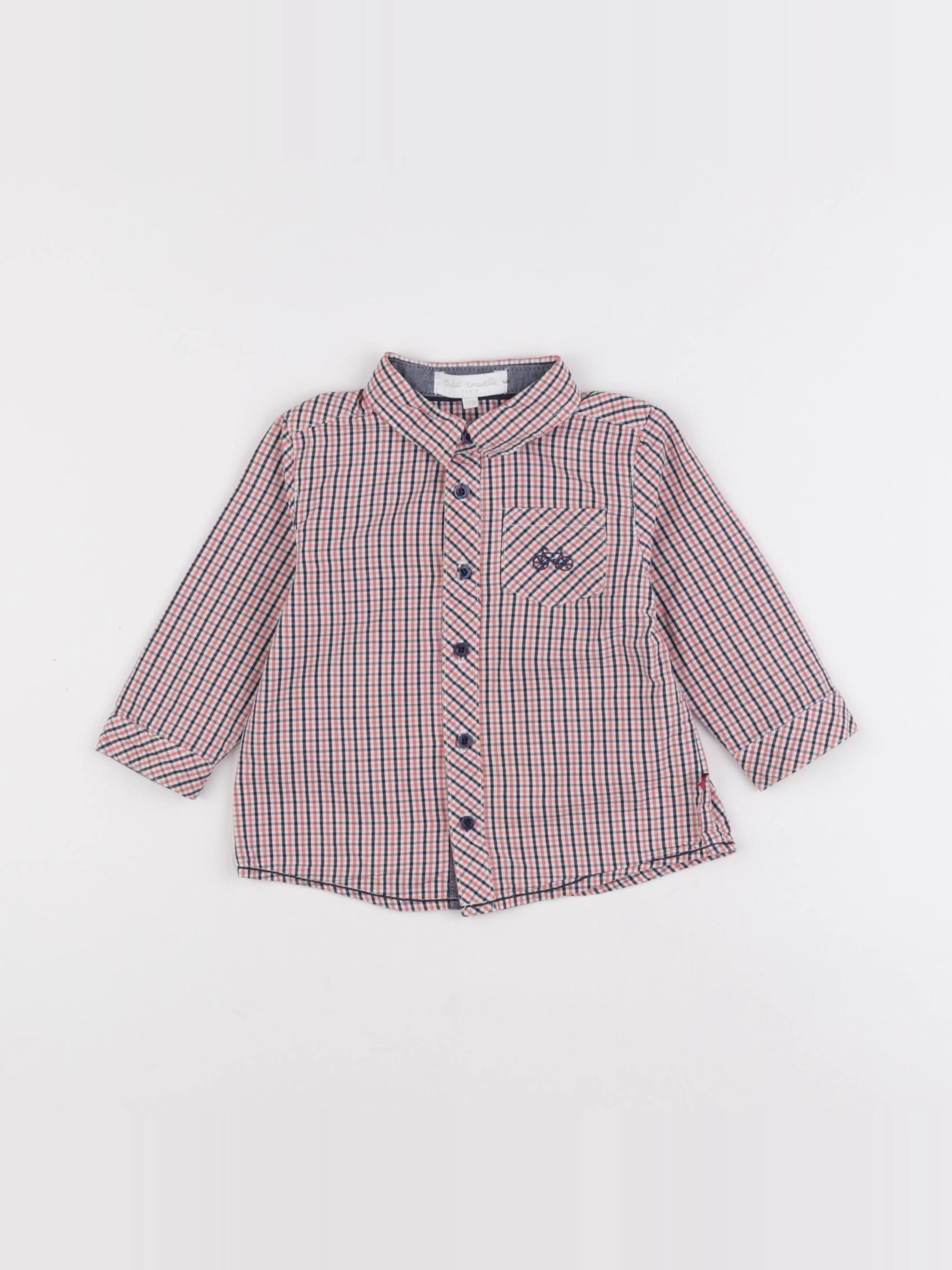 Cadet Rousselle - chemise rouge - 12 mois