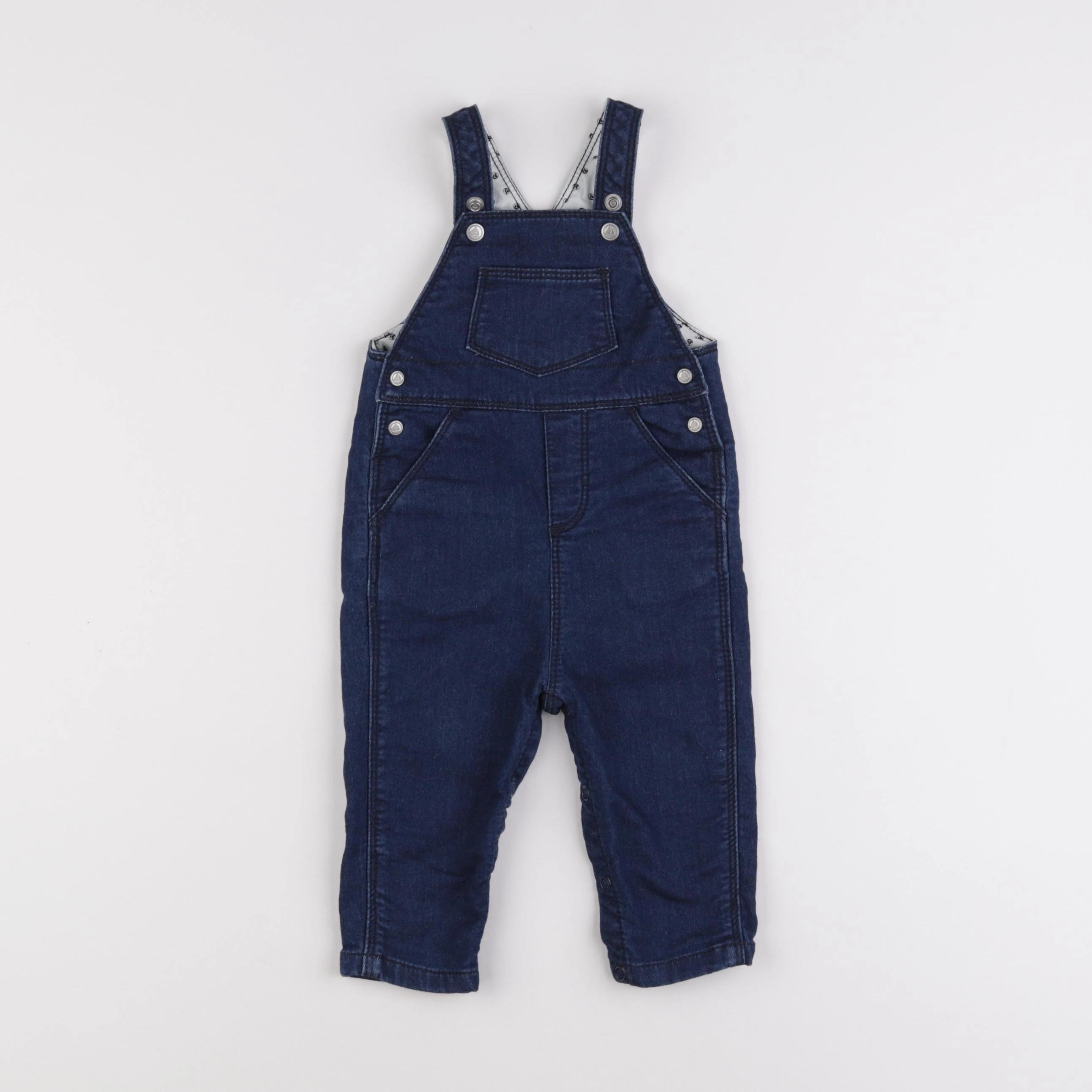 Petit Bateau - salopette bleu - 6 mois