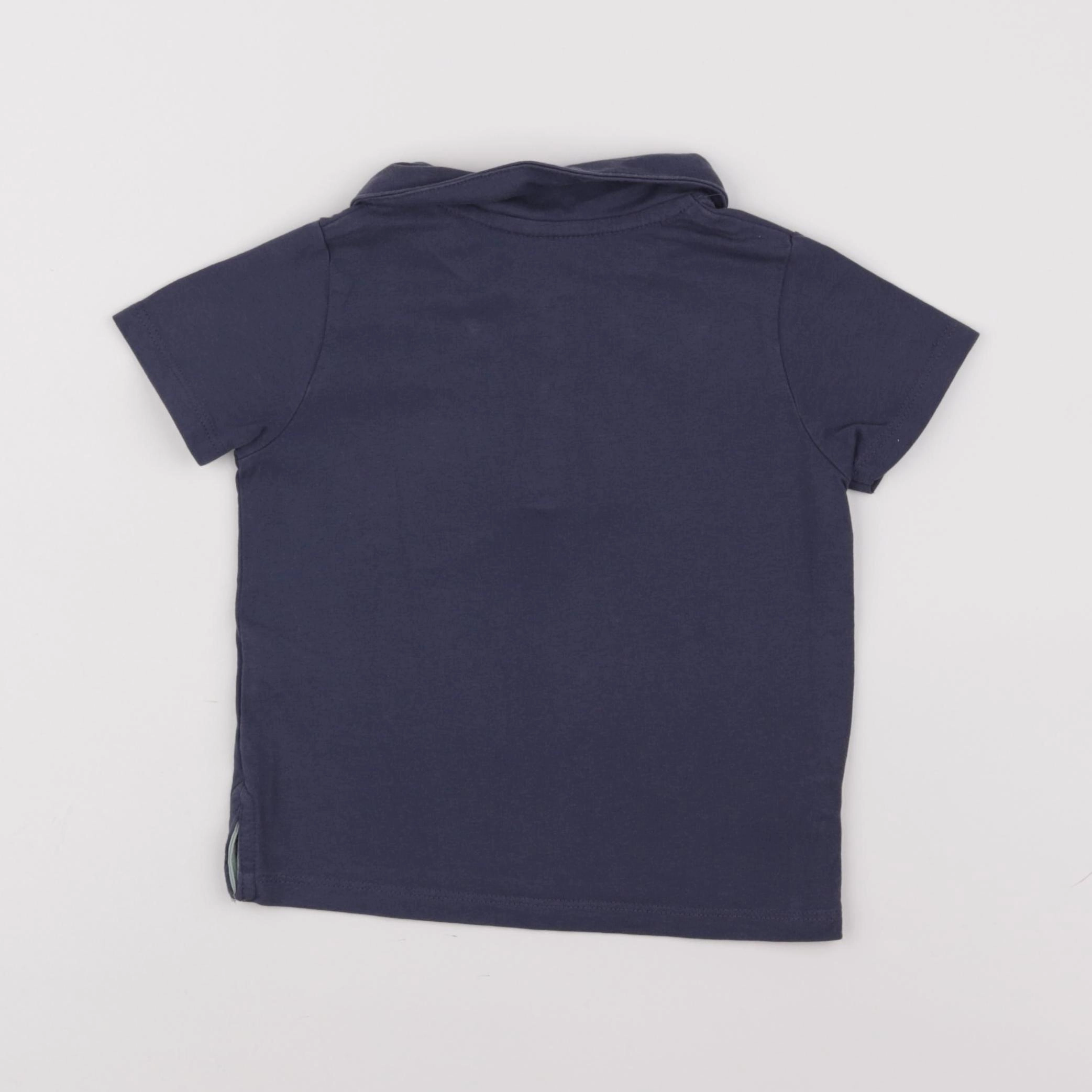 Vertbaudet - polo bleu - 2 ans