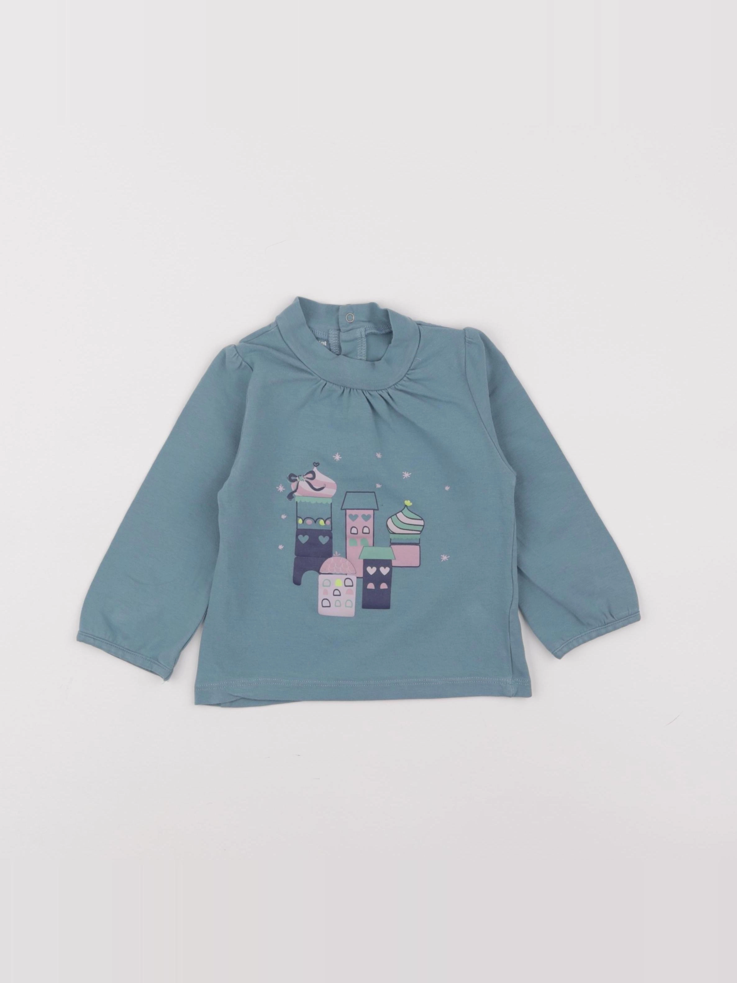 Vertbaudet - sous-pull bleu - 18 mois