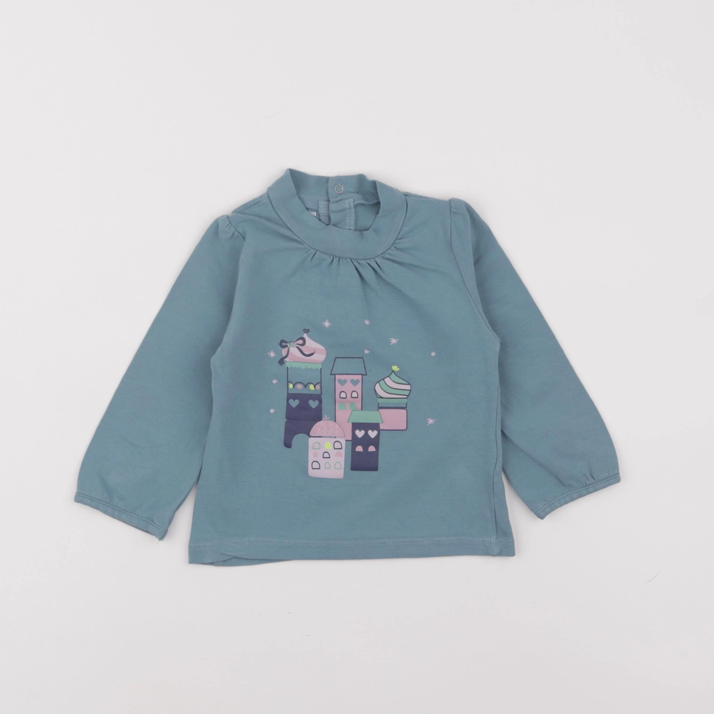 Vertbaudet - sous-pull bleu - 18 mois