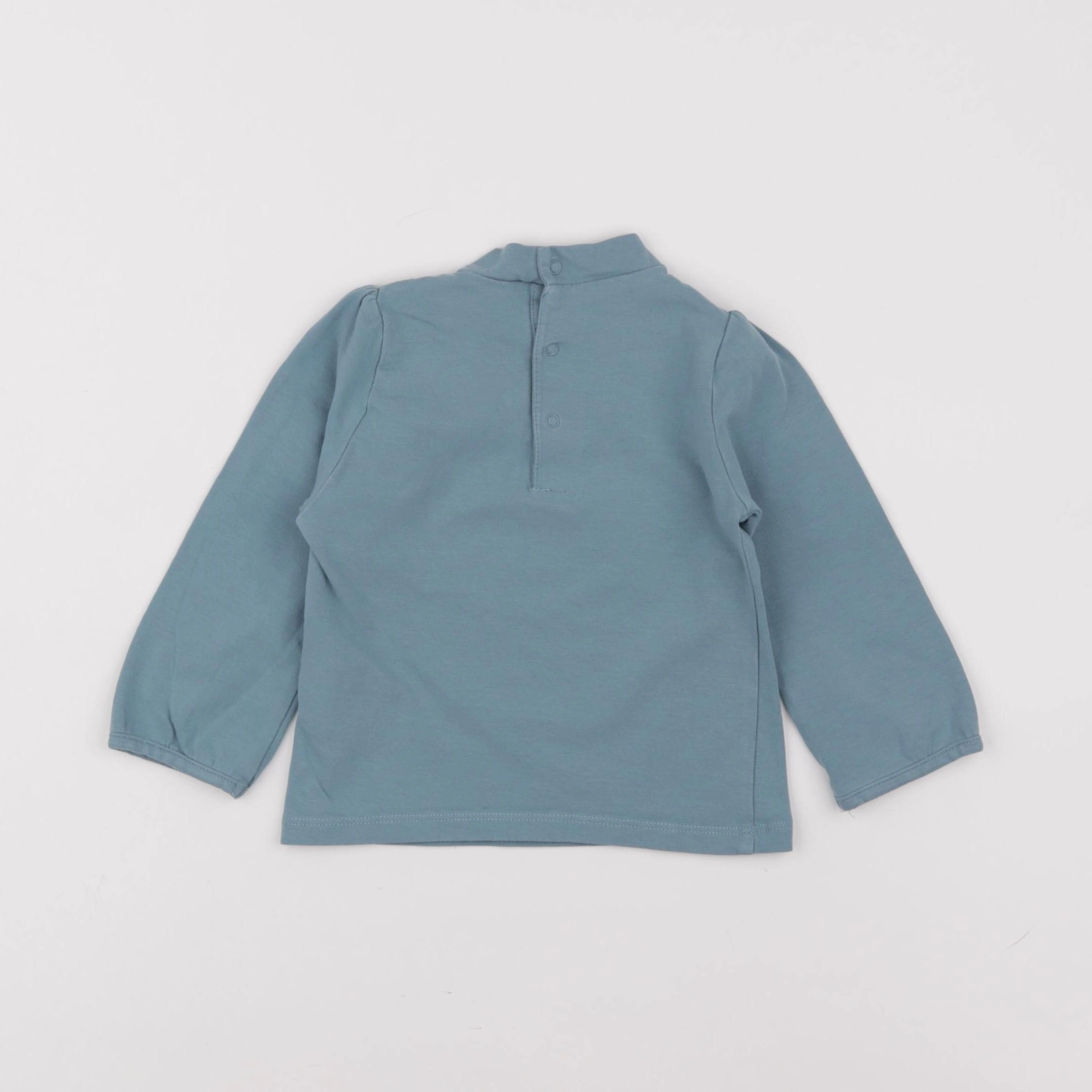 Vertbaudet - sous-pull bleu - 18 mois