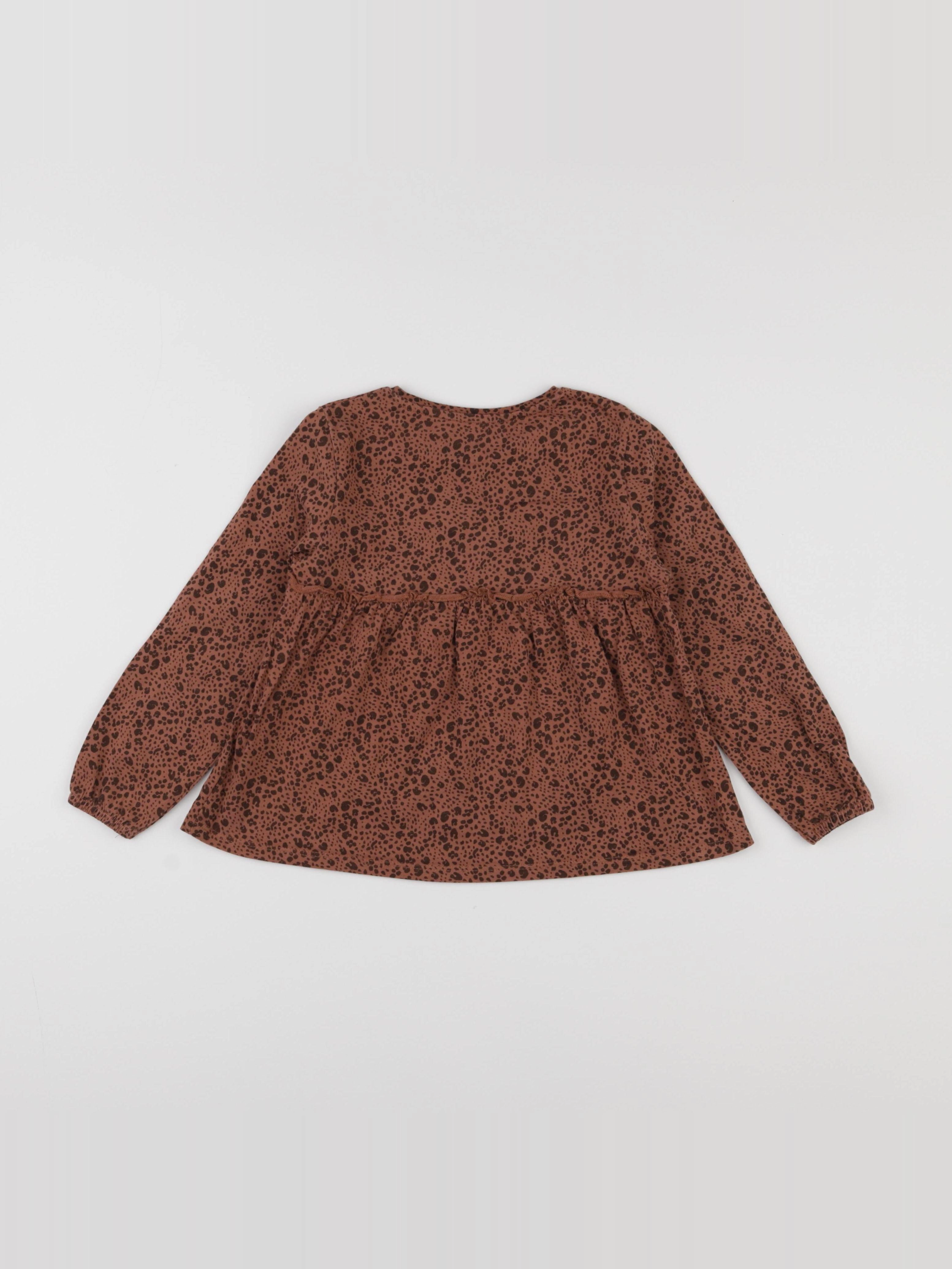 Vertbaudet - tee-shirt marron - 5 ans
