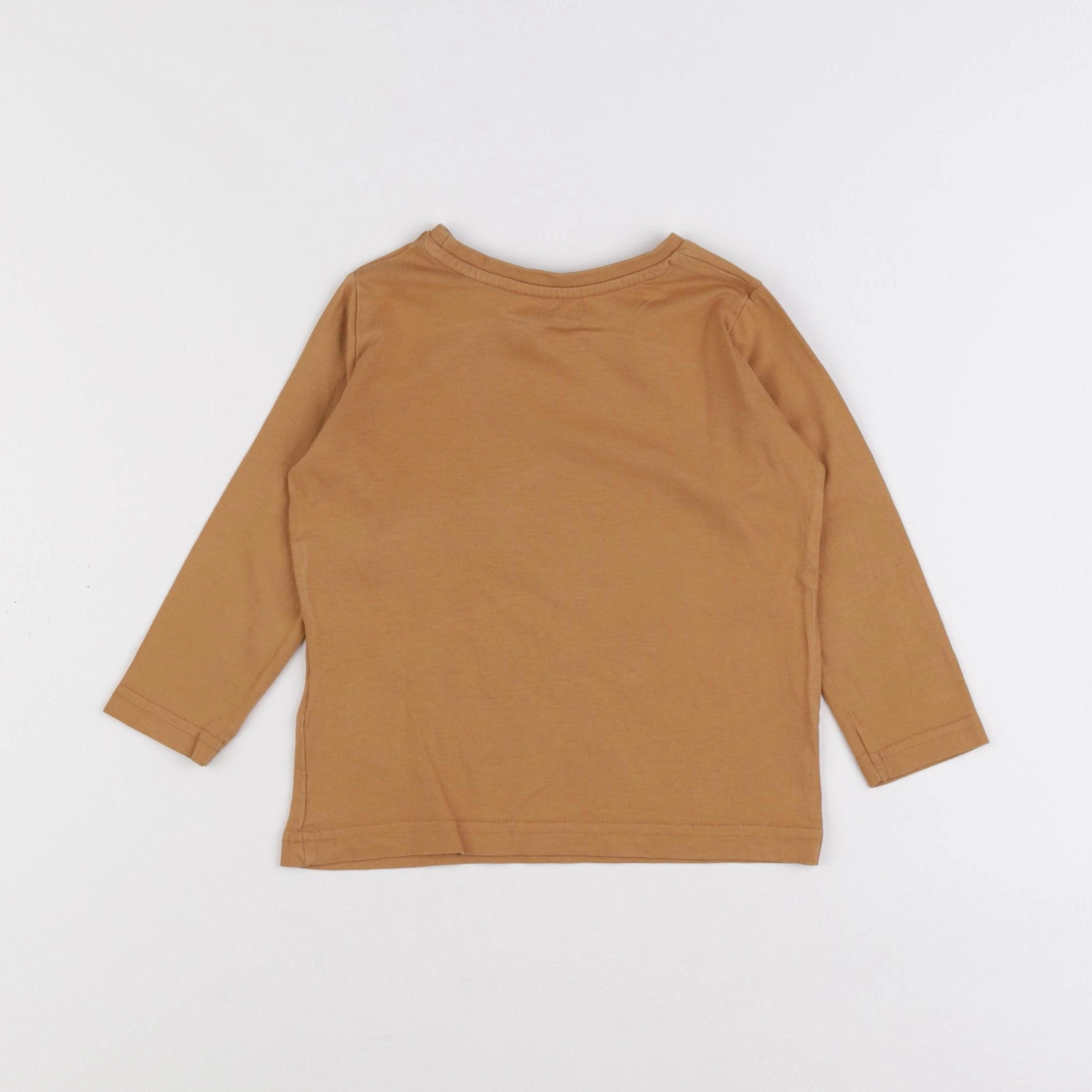 Vertbaudet - tee-shirt marron - 2 ans